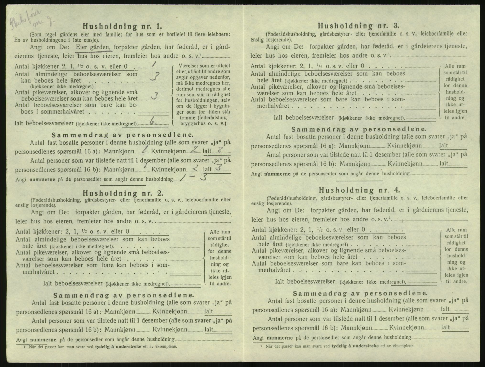 SAK, 1920 census for Hisøy, 1920, p. 657