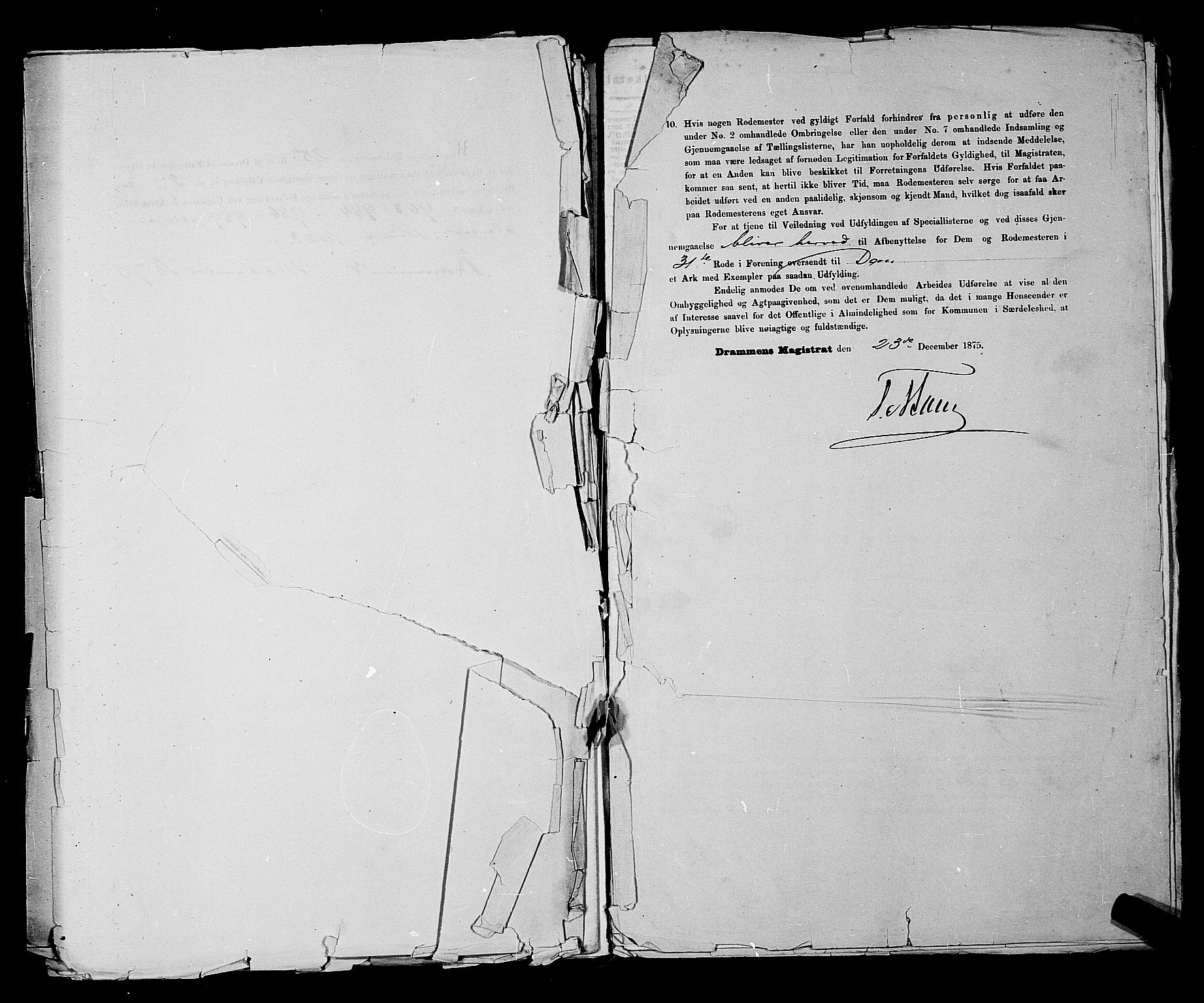 SAKO, 1875 census for 0602 Drammen, 1875, p. 2662