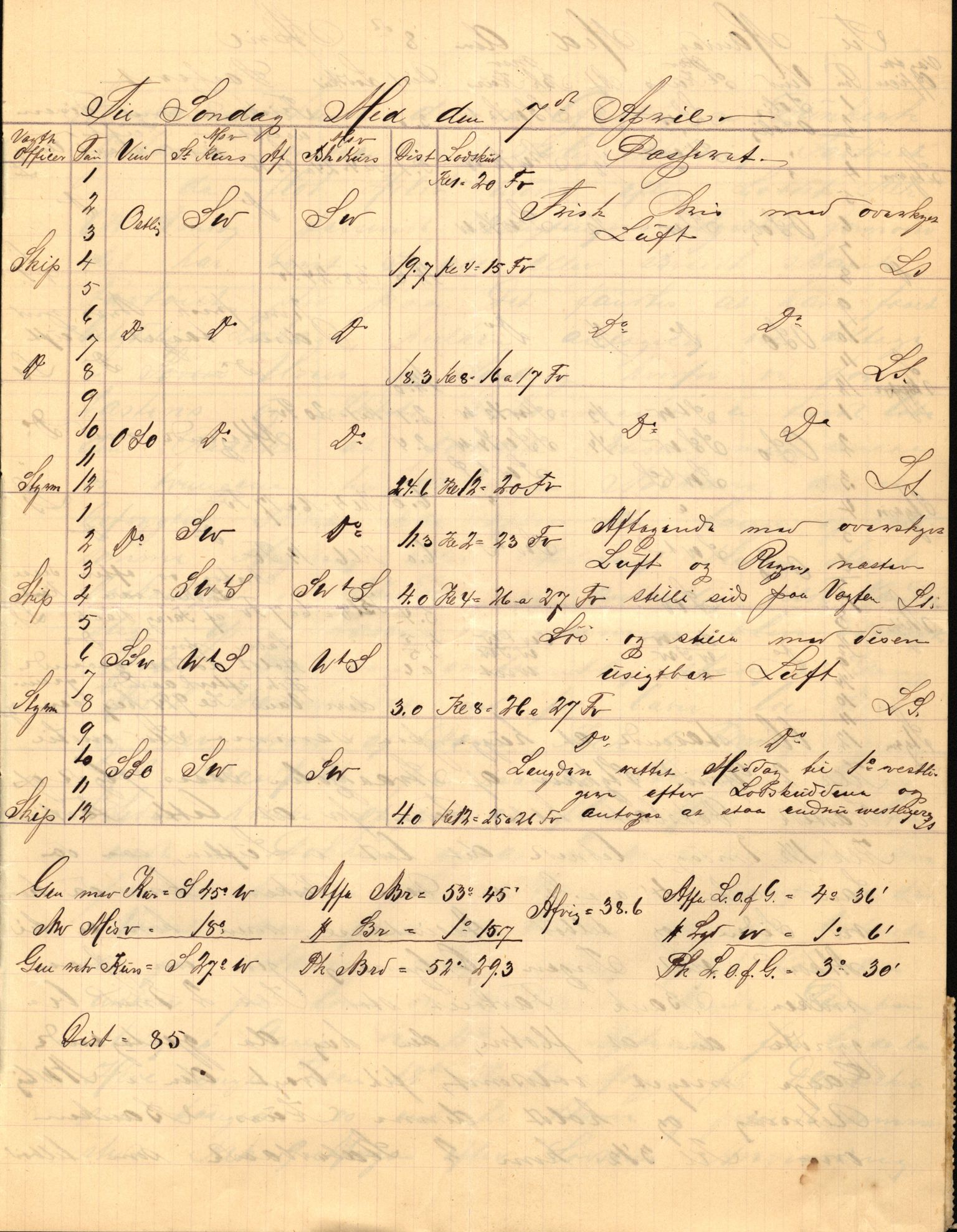 Pa 63 - Østlandske skibsassuranceforening, VEMU/A-1079/G/Ga/L0021/0003: Havaridokumenter / Inga av Drammen, Inga av Sandefjord, Primula, 1888-1889, p. 8