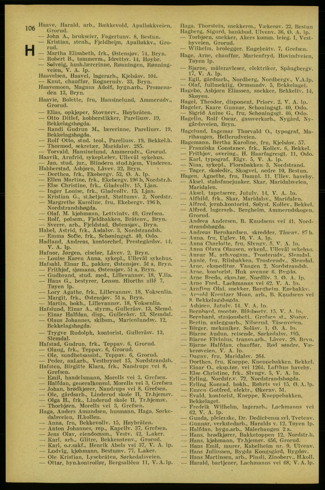 Aker adressebok/adressekalender, PUBL/001/A/005: Aker adressebok, 1934-1935, p. 106