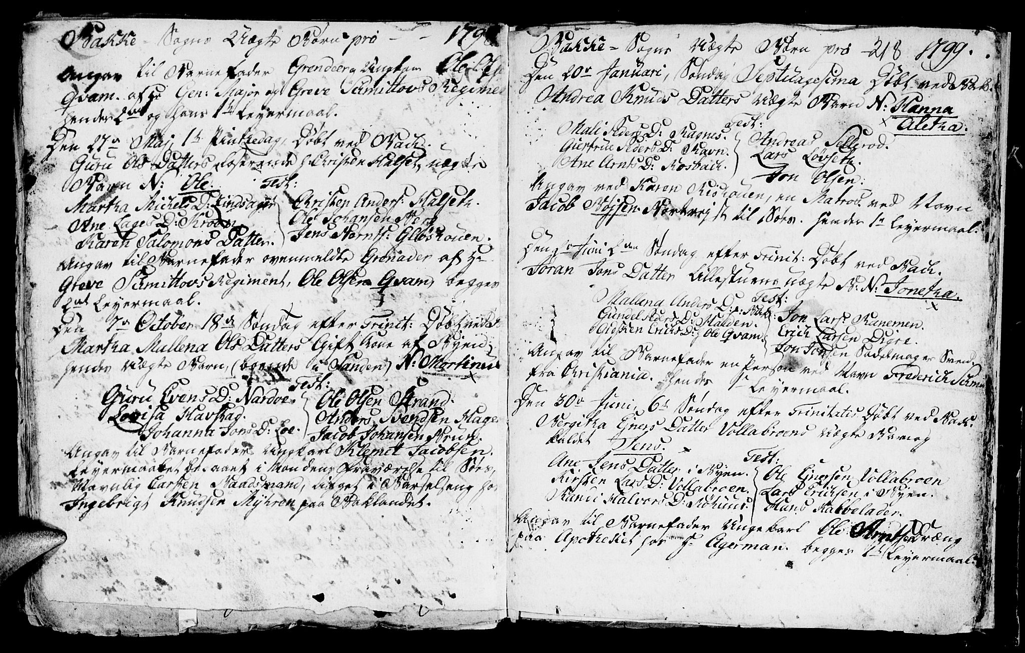 Ministerialprotokoller, klokkerbøker og fødselsregistre - Sør-Trøndelag, SAT/A-1456/604/L0218: Parish register (copy) no. 604C01, 1754-1819, p. 218