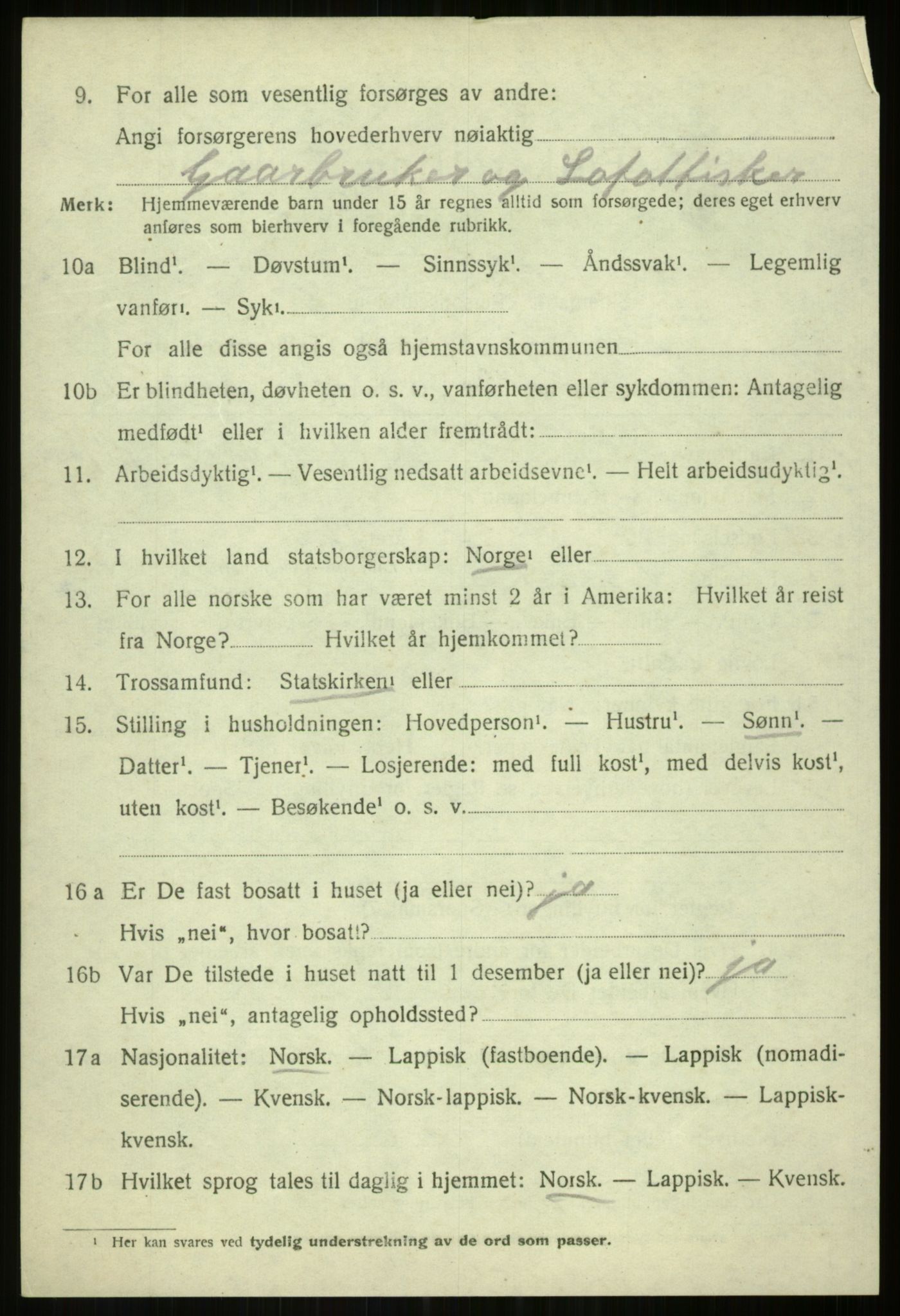 SATØ, 1920 census for Tromsøysund, 1920, p. 9379