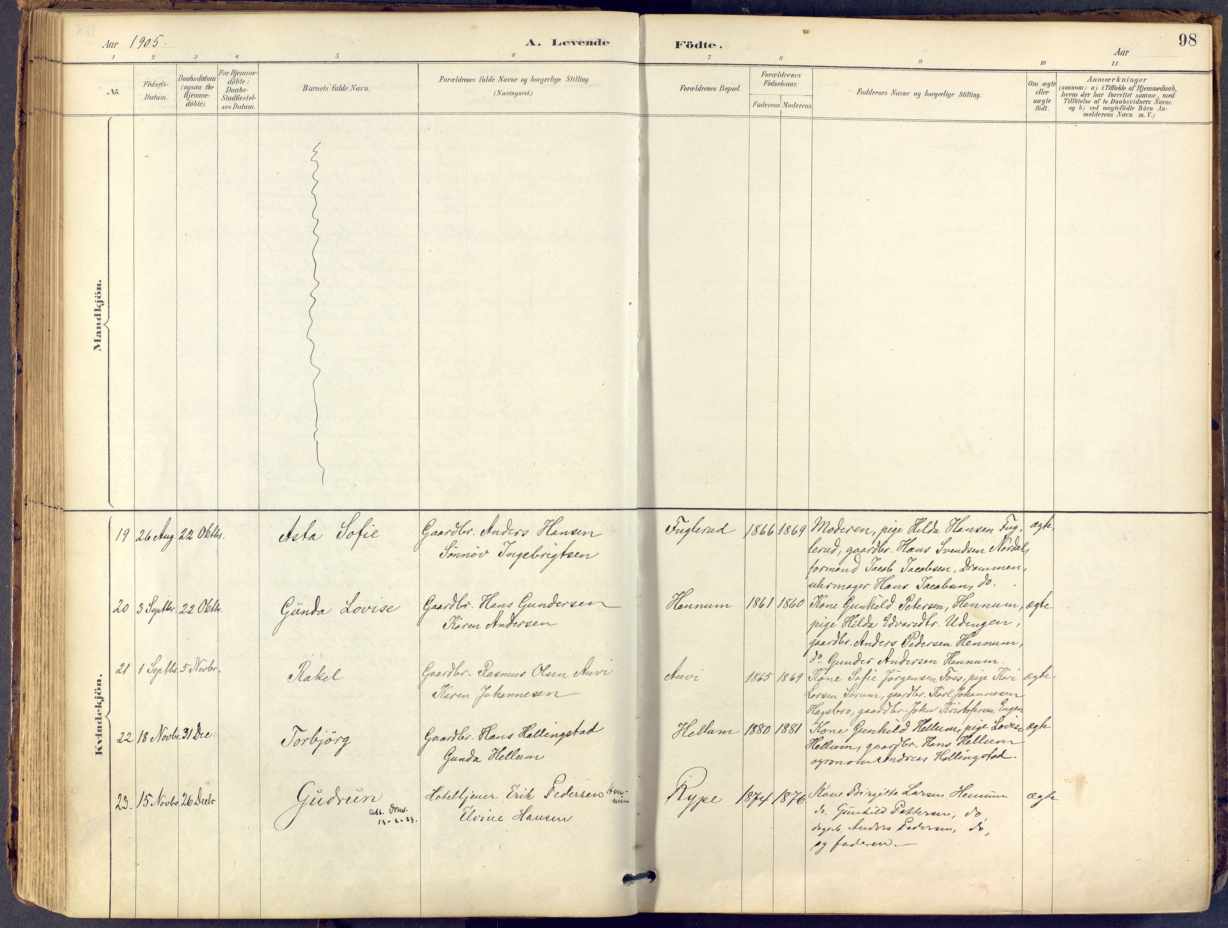 Lier kirkebøker, AV/SAKO-A-230/F/Fb/L0001: Parish register (official) no. II 1, 1883-1910, p. 98