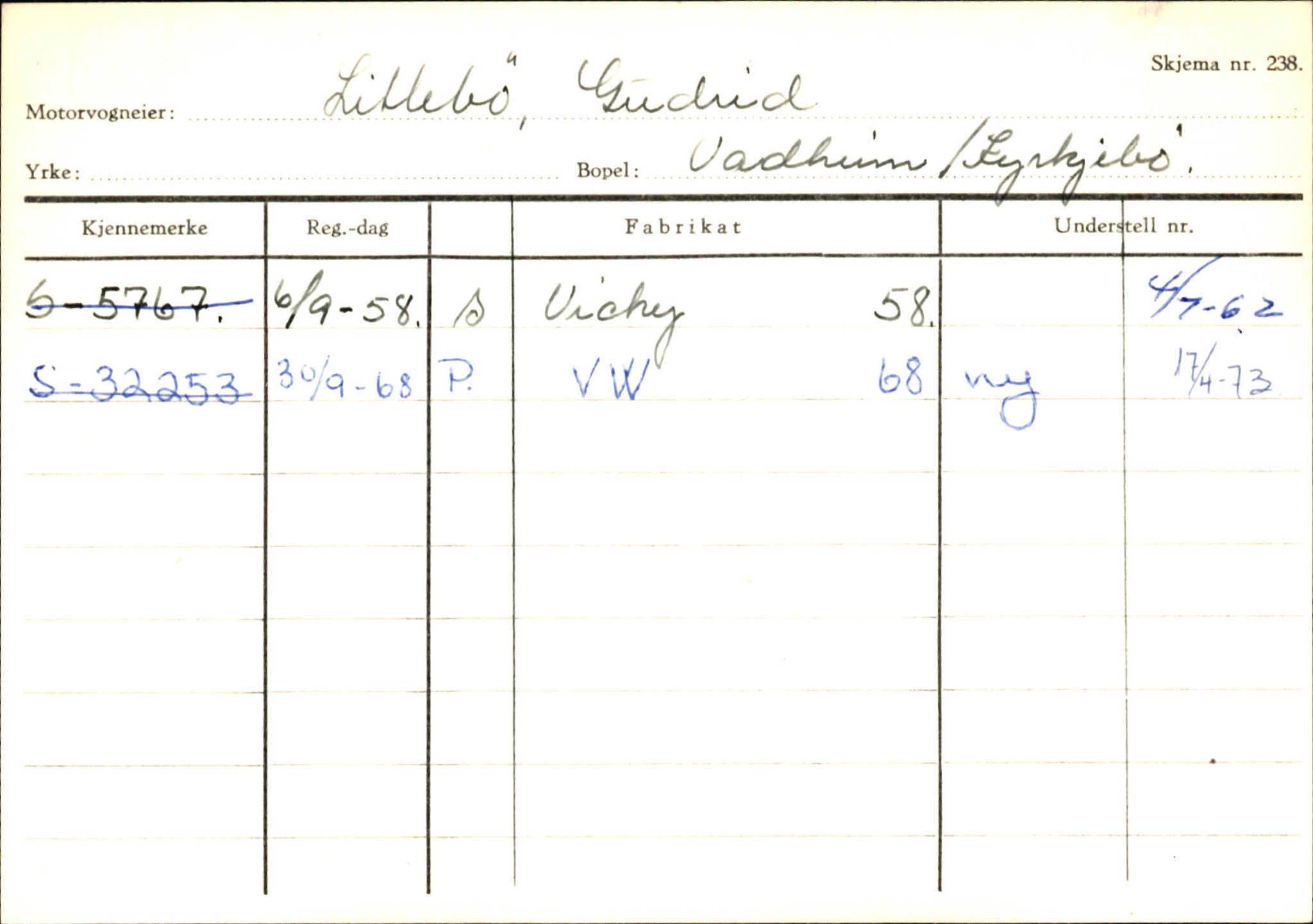 Statens vegvesen, Sogn og Fjordane vegkontor, AV/SAB-A-5301/4/F/L0130: Eigarregister Eid T-Å. Høyanger A-O, 1945-1975, p. 2010