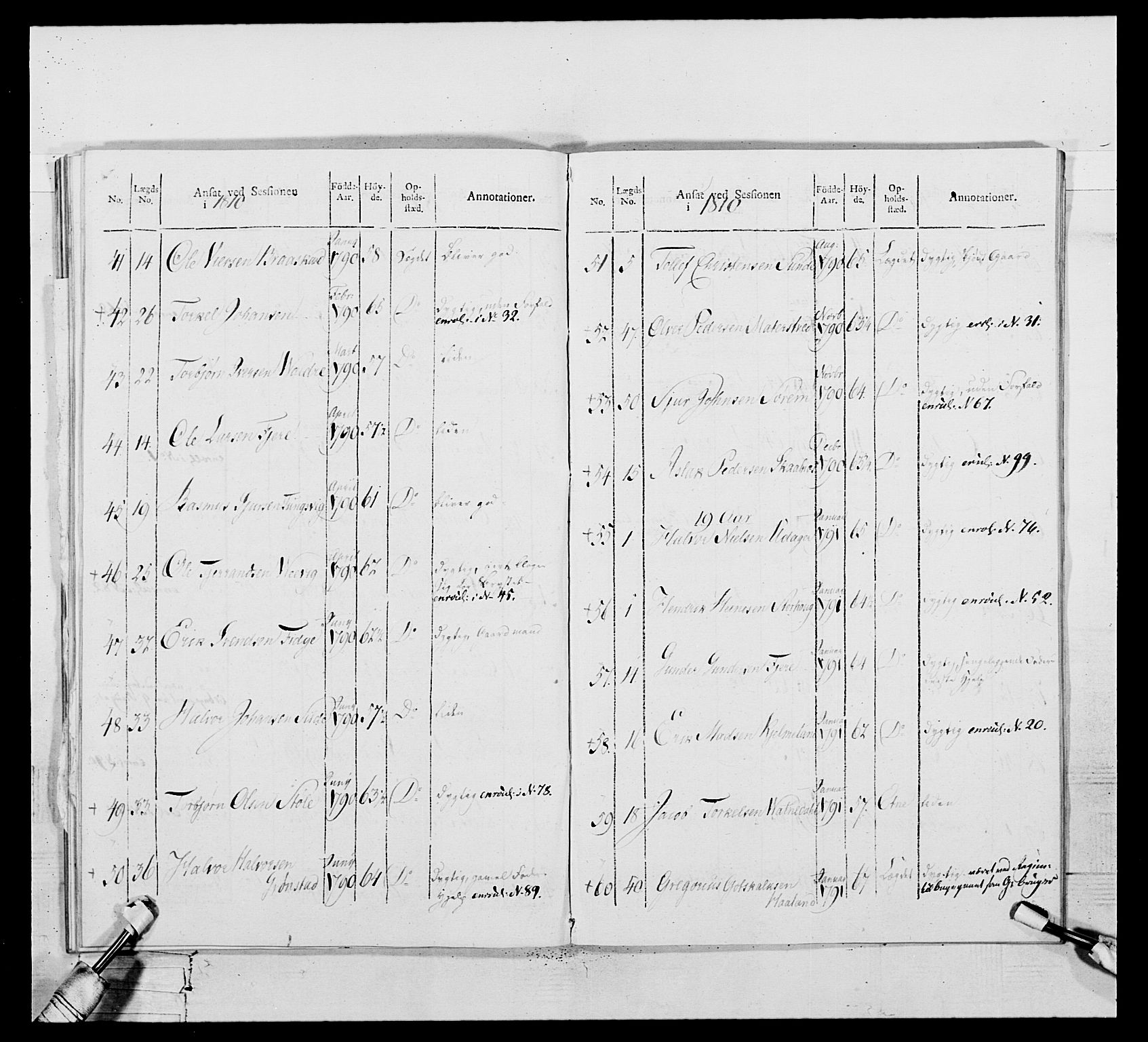 Generalitets- og kommissariatskollegiet, Det kongelige norske kommissariatskollegium, RA/EA-5420/E/Eh/L0111: Vesterlenske nasjonale infanteriregiment, 1810, p. 289