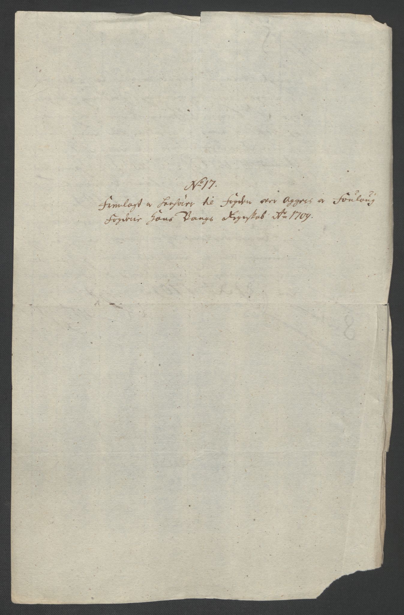 Rentekammeret inntil 1814, Reviderte regnskaper, Fogderegnskap, AV/RA-EA-4092/R10/L0447: Fogderegnskap Aker og Follo, 1707-1709, p. 530