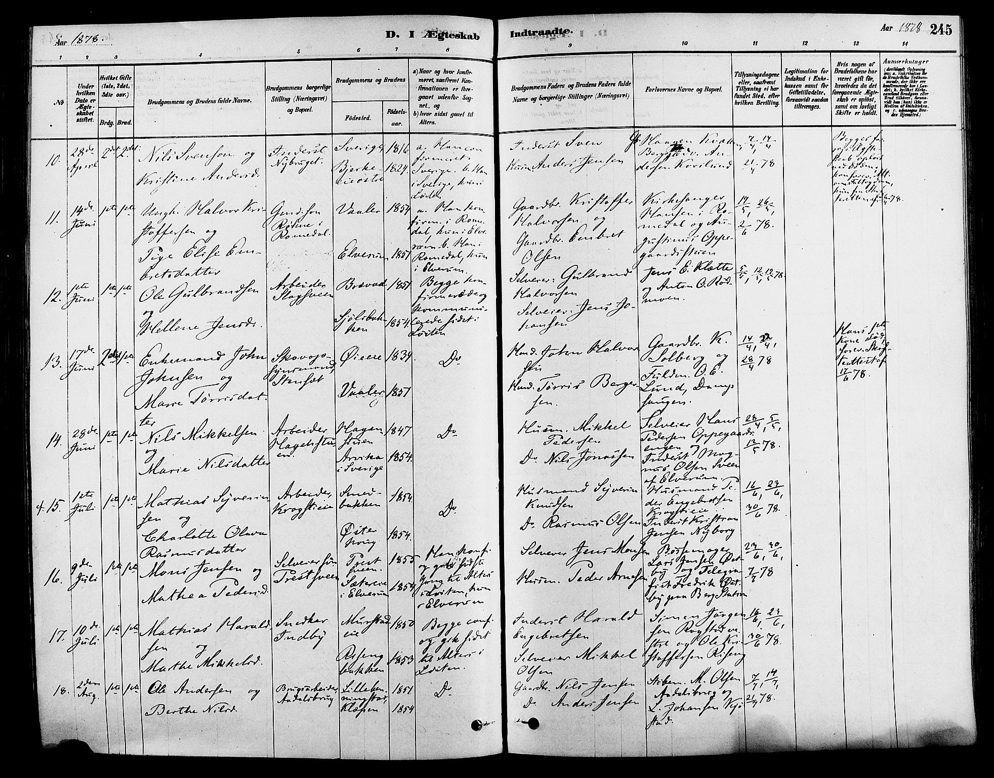 Løten prestekontor, SAH/PREST-022/K/Ka/L0009: Parish register (official) no. 9, 1878-1891, p. 245