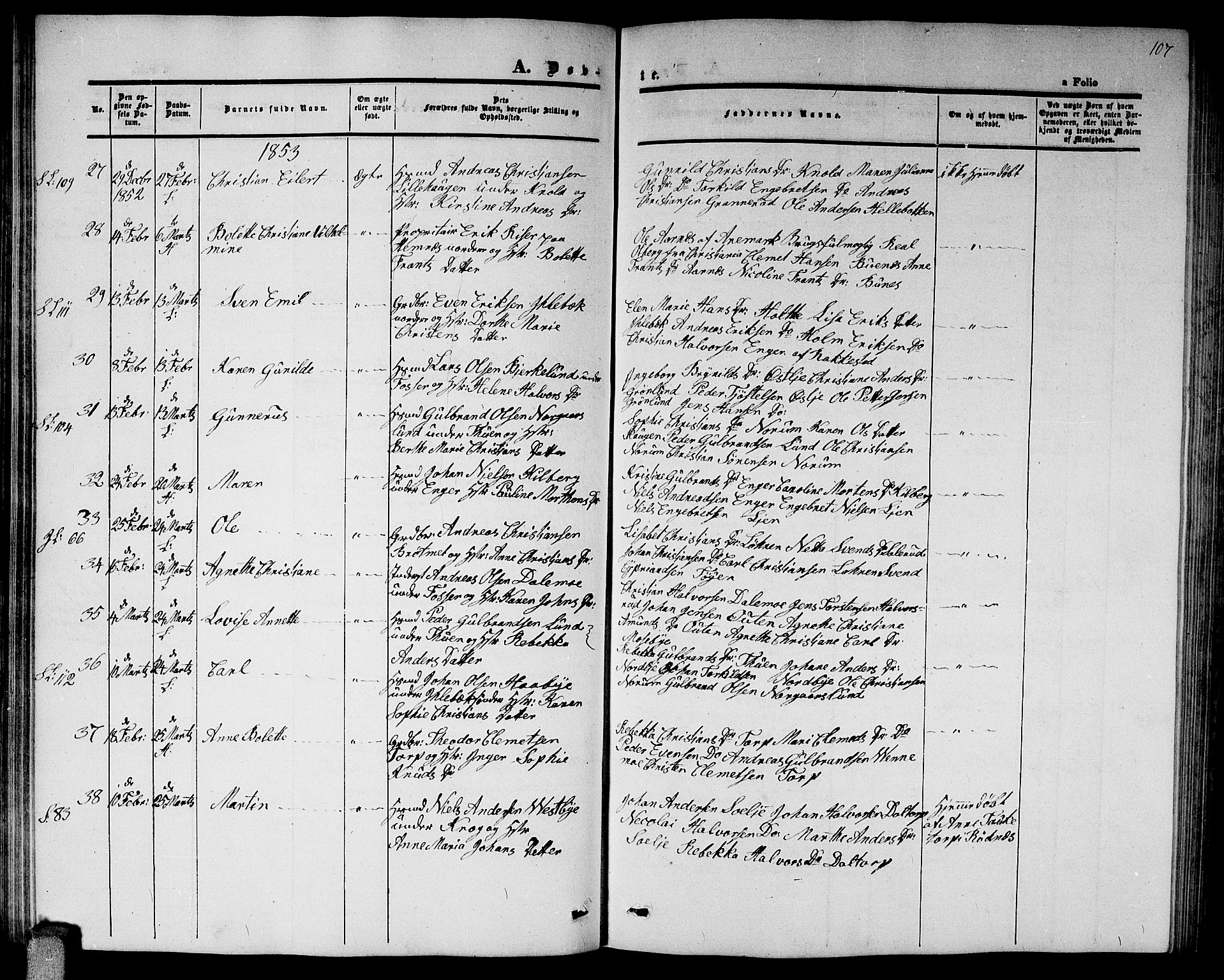 Høland prestekontor Kirkebøker, AV/SAO-A-10346a/G/Ga/L0003: Parish register (copy) no. I 3, 1846-1853, p. 107