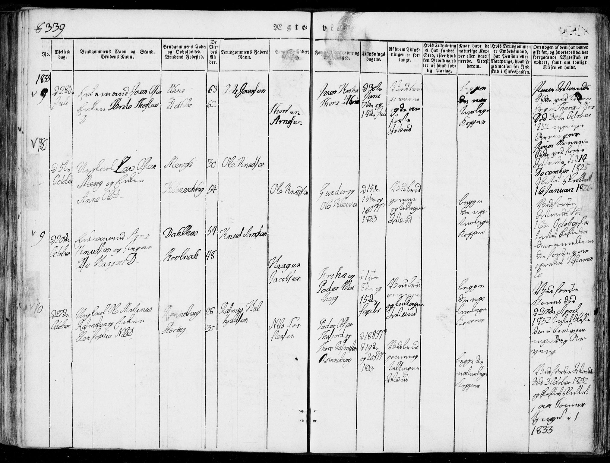 Ministerialprotokoller, klokkerbøker og fødselsregistre - Møre og Romsdal, AV/SAT-A-1454/519/L0248: Parish register (official) no. 519A07, 1829-1860, p. 339