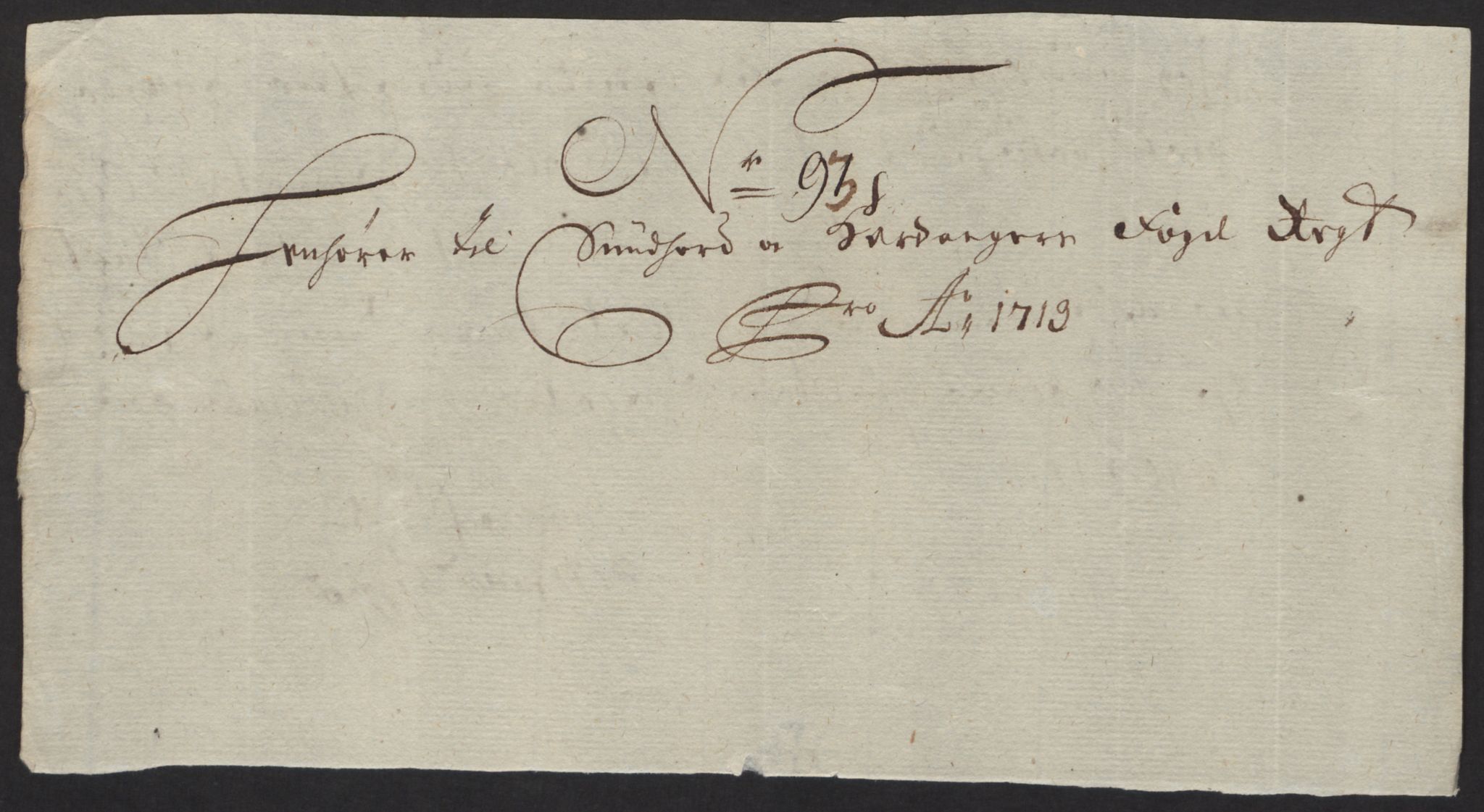 Rentekammeret inntil 1814, Reviderte regnskaper, Fogderegnskap, AV/RA-EA-4092/R48/L2989: Fogderegnskap Sunnhordland og Hardanger, 1713, p. 448