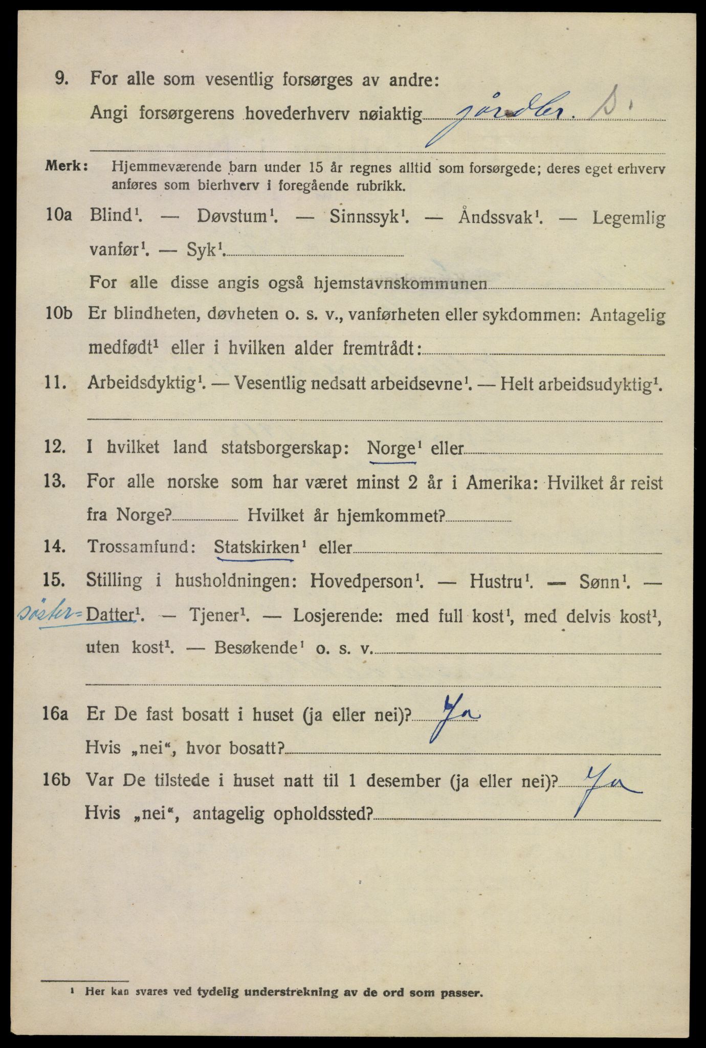SAKO, 1920 census for Hedrum, 1920, p. 6816