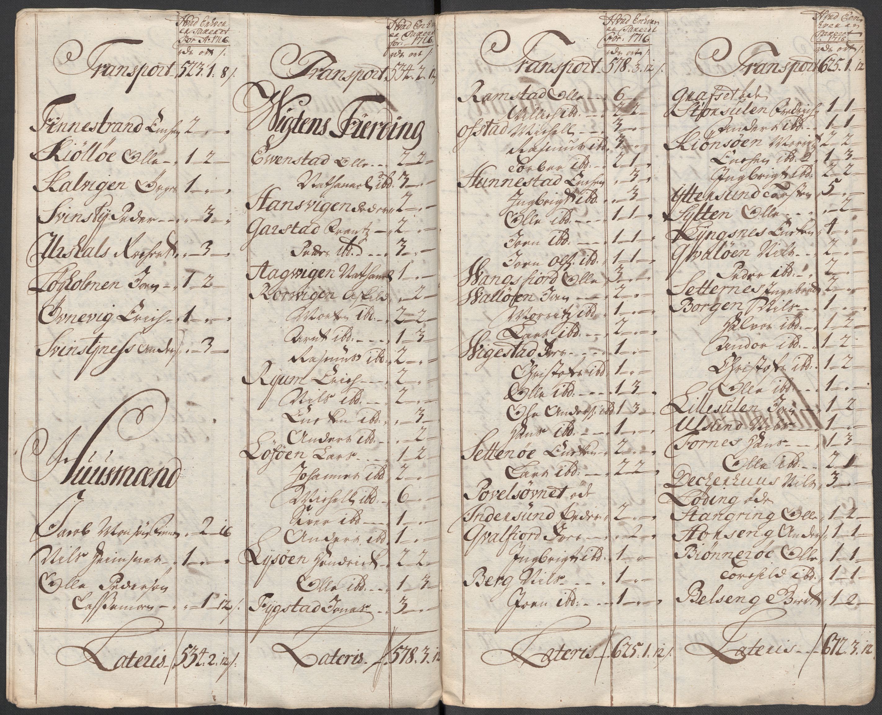 Rentekammeret inntil 1814, Reviderte regnskaper, Fogderegnskap, AV/RA-EA-4092/R64/L4437: Fogderegnskap Namdal, 1716, p. 130