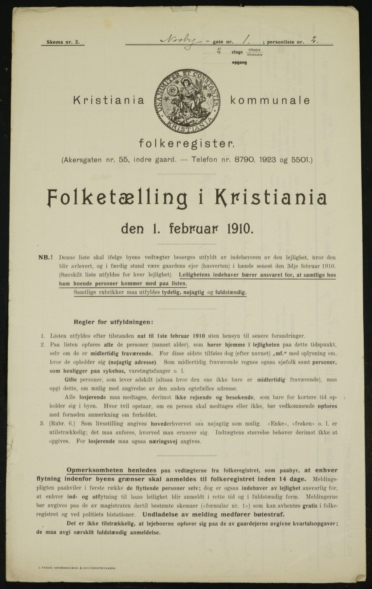 OBA, Municipal Census 1910 for Kristiania, 1910, p. 68970