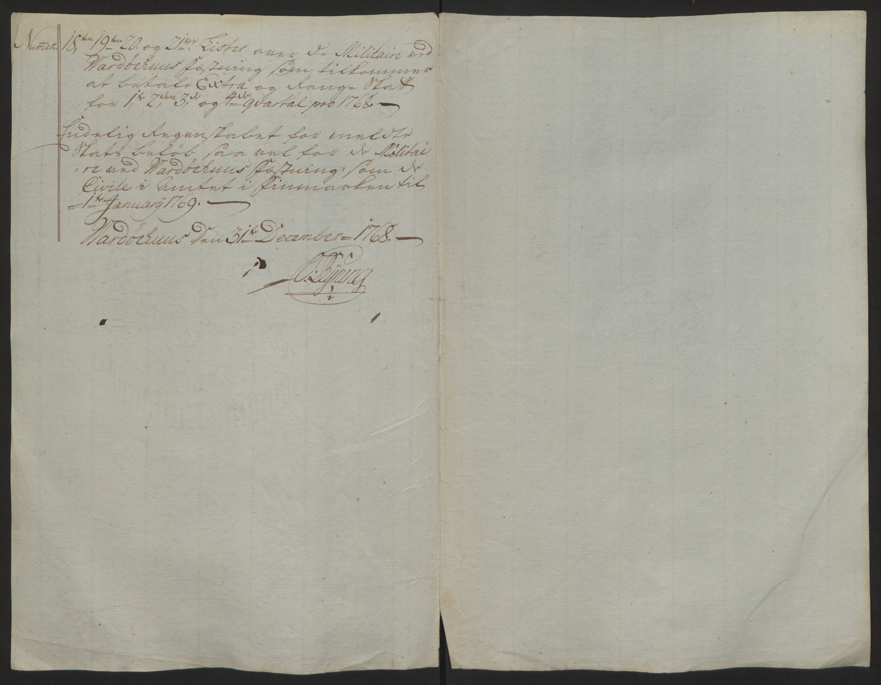 Rentekammeret inntil 1814, Reviderte regnskaper, Fogderegnskap, RA/EA-4092/R69/L4910: Ekstraskatten  Finnmark/Vardøhus, 1762-1772, p. 259