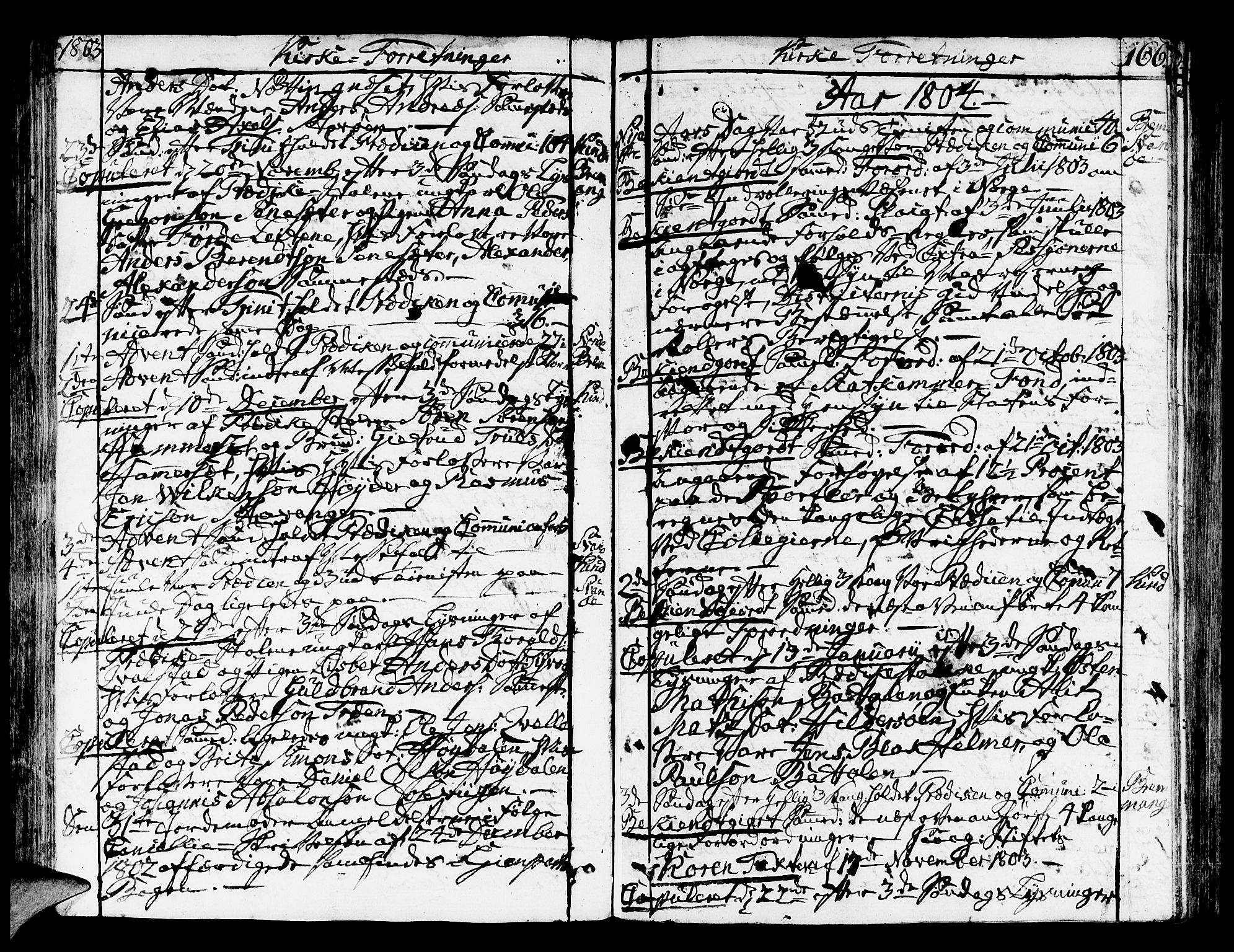 Kinn sokneprestembete, AV/SAB-A-80801/H/Haa/Haaa/L0003: Parish register (official) no. A 3, 1785-1821, p. 166