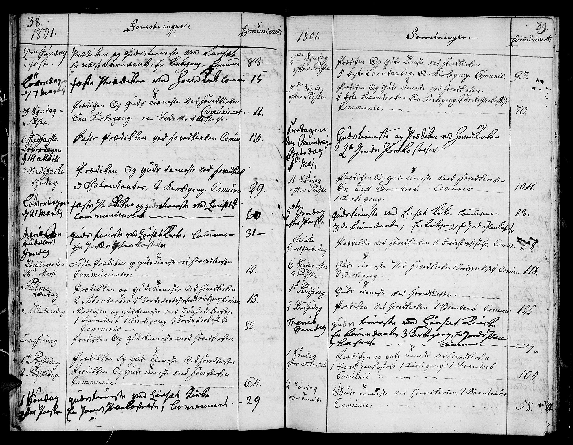 Ministerialprotokoller, klokkerbøker og fødselsregistre - Sør-Trøndelag, SAT/A-1456/678/L0893: Parish register (official) no. 678A03, 1792-1805, p. 38-39