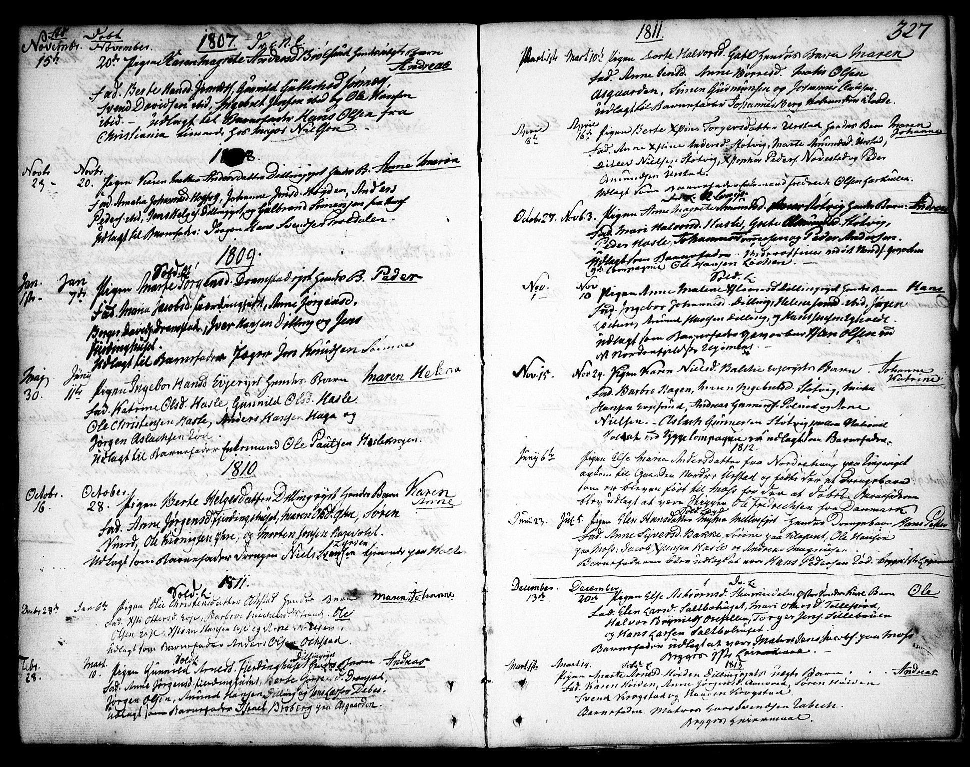 Rygge prestekontor Kirkebøker, SAO/A-10084b/F/Fa/L0002: Parish register (official) no. 2, 1771-1814, p. 327