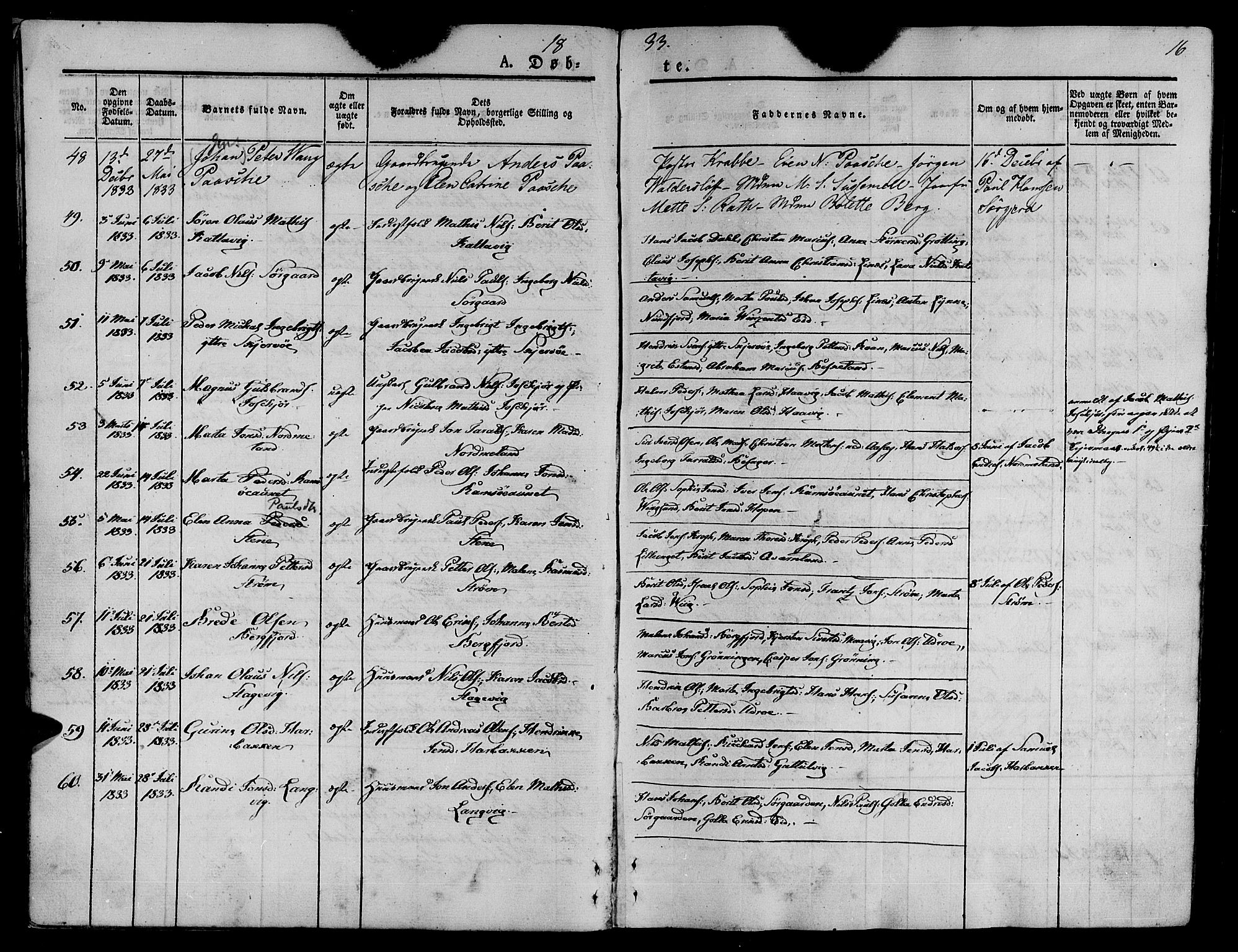 Ministerialprotokoller, klokkerbøker og fødselsregistre - Sør-Trøndelag, SAT/A-1456/657/L0703: Parish register (official) no. 657A04, 1831-1846, p. 16