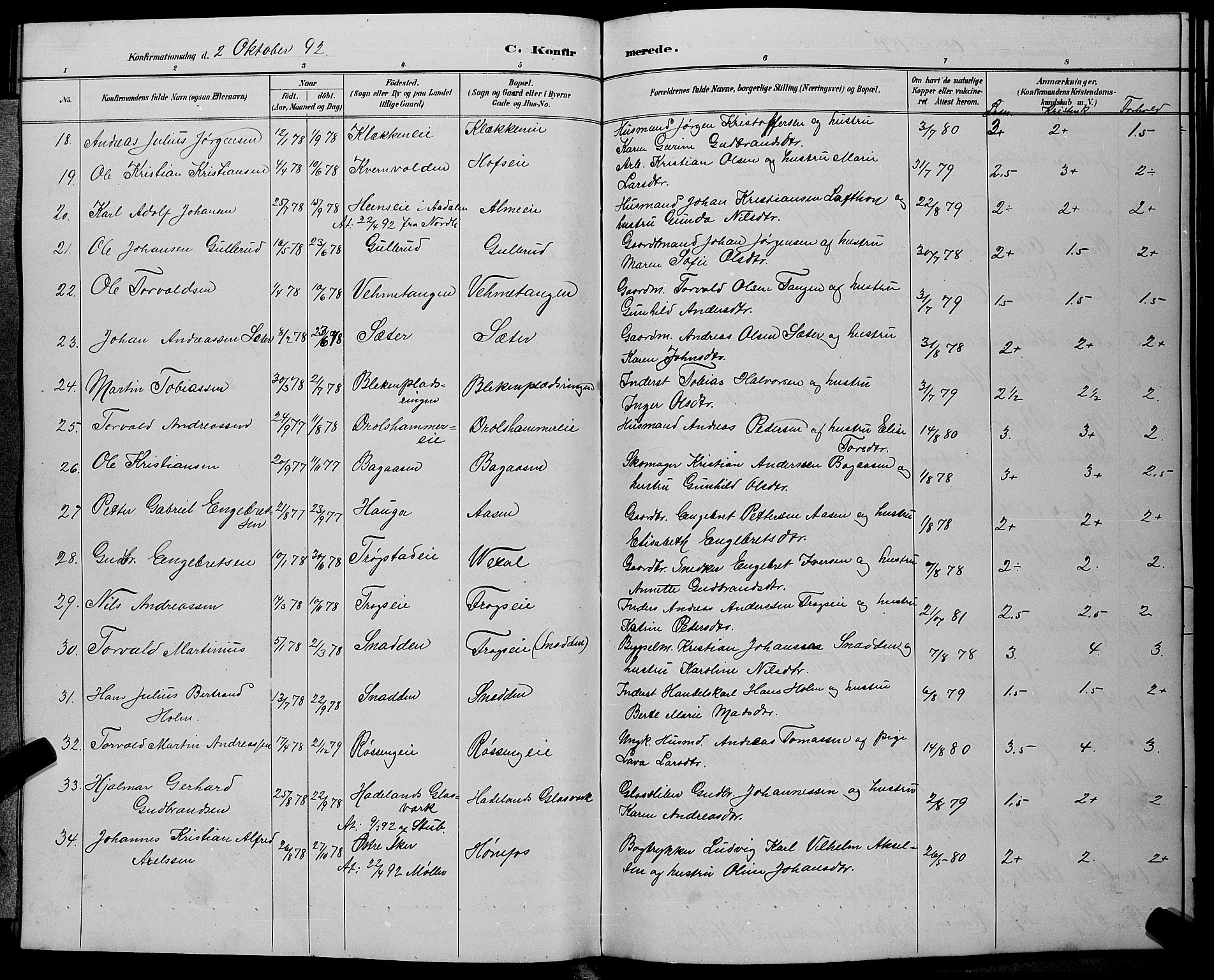 Hønefoss kirkebøker, AV/SAKO-A-609/G/Ga/L0002: Parish register (copy) no. 2, 1888-1904