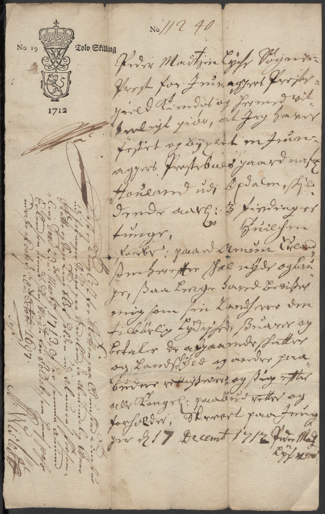 Riksarkivets diplomsamling, AV/RA-EA-5965/F15/L0014: Prestearkiv - Oppland, 1696-1879, p. 17