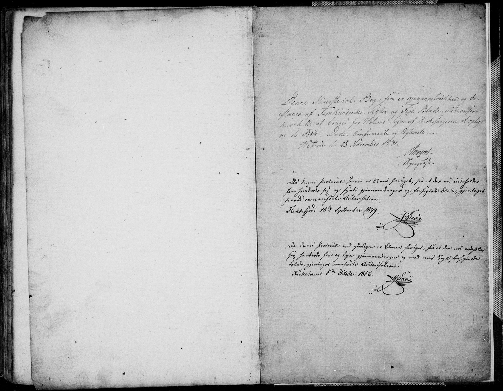 Flekkefjord sokneprestkontor, SAK/1111-0012/F/Fb/Fbb/L0002: Parish register (copy) no. B 2b, 1831-1866