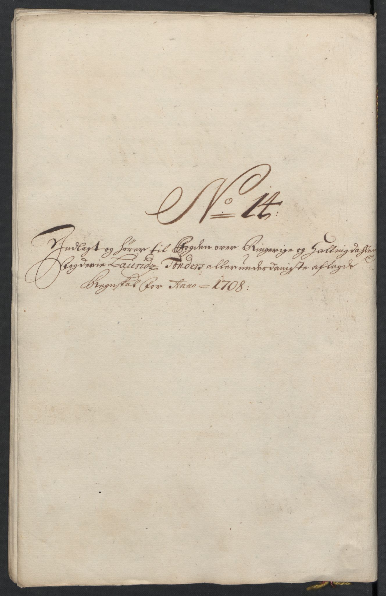 Rentekammeret inntil 1814, Reviderte regnskaper, Fogderegnskap, AV/RA-EA-4092/R22/L1467: Fogderegnskap Ringerike, Hallingdal og Buskerud, 1708, p. 220