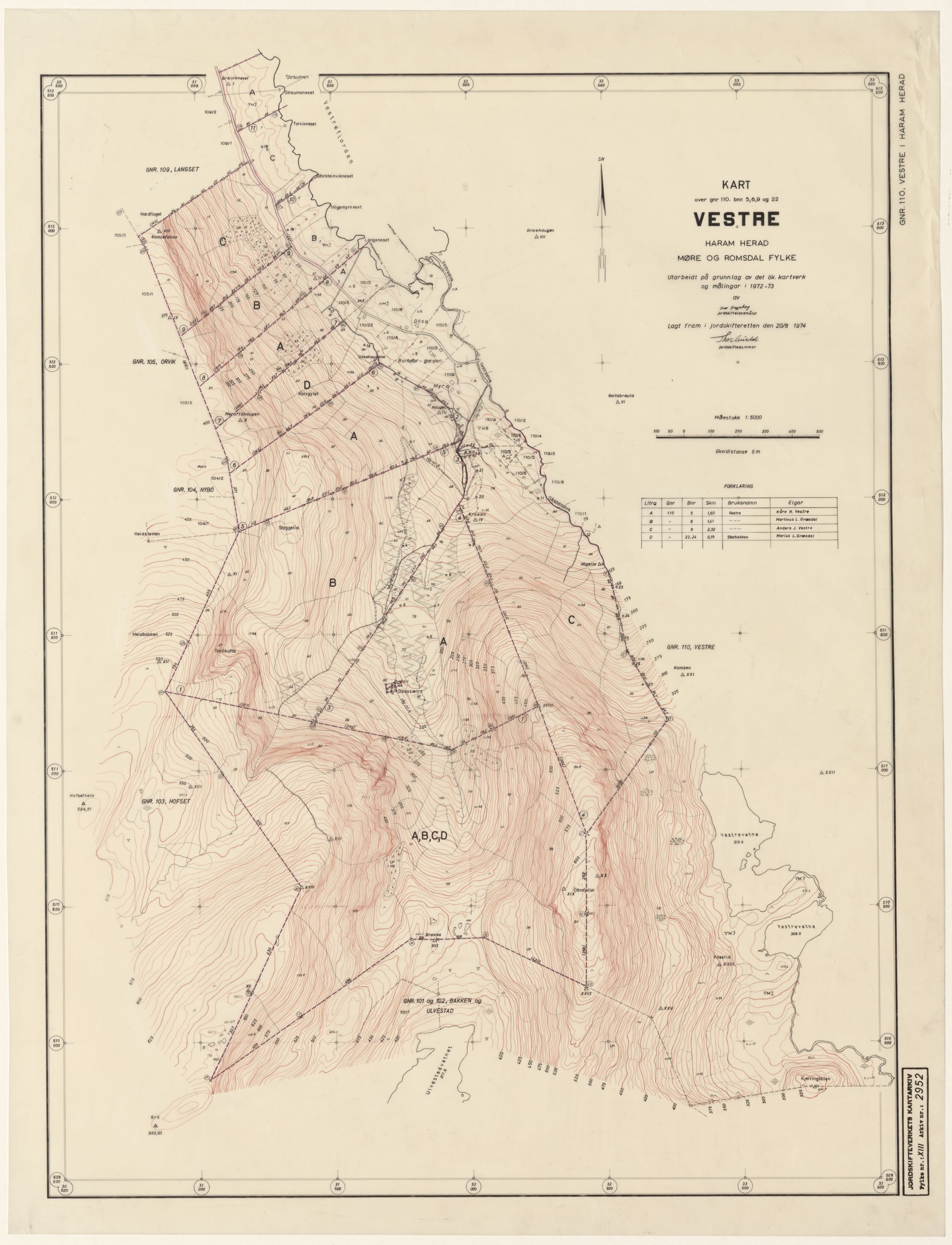 Jordskifteverkets kartarkiv, RA/S-3929/T, 1859-1988, p. 3719