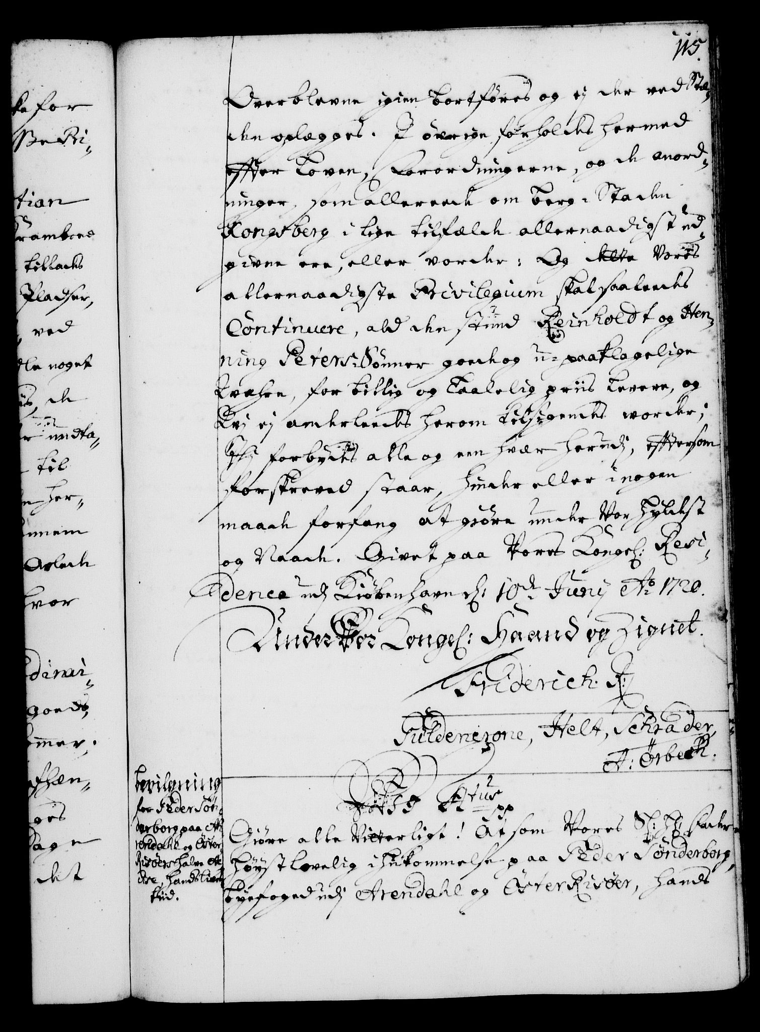 Rentekammeret, Kammerkanselliet, AV/RA-EA-3111/G/Gg/Gga/L0001: Norsk ekspedisjonsprotokoll med register (merket RK 53.1), 1720-1723, p. 115