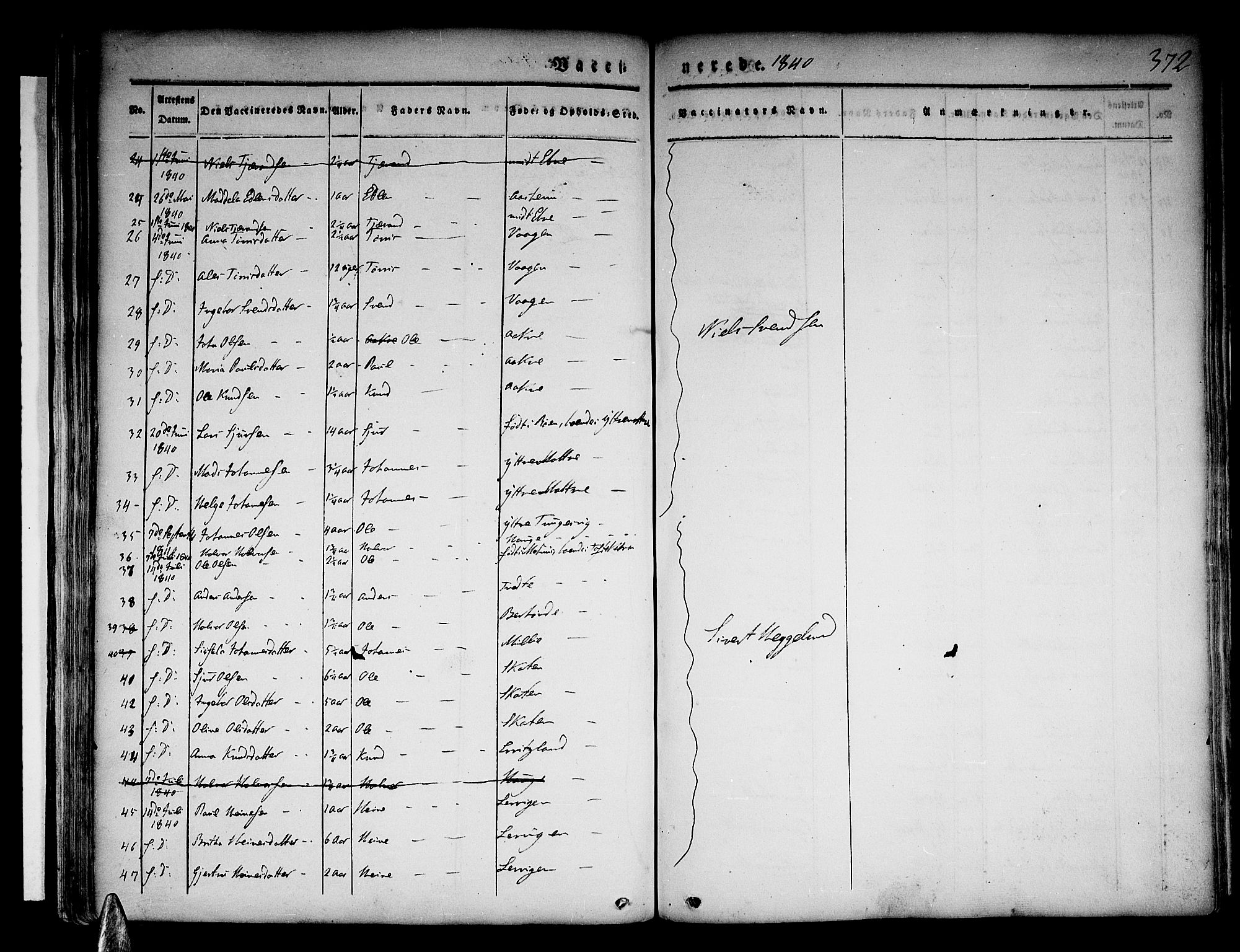Skånevik sokneprestembete, AV/SAB-A-77801/H/Haa: Parish register (official) no. A 4, 1828-1848, p. 372