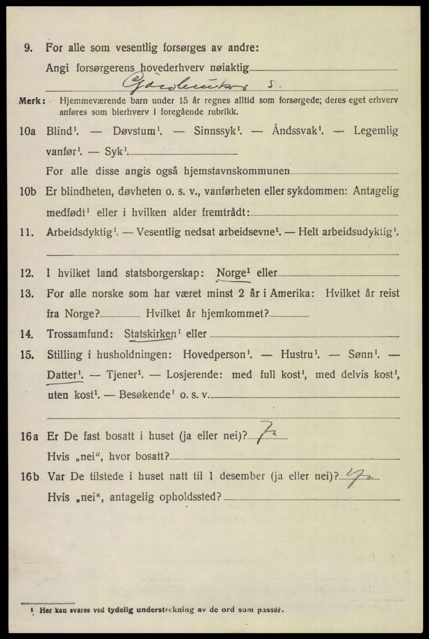 SAH, 1920 census for Våler (Hedmark), 1920, p. 3370