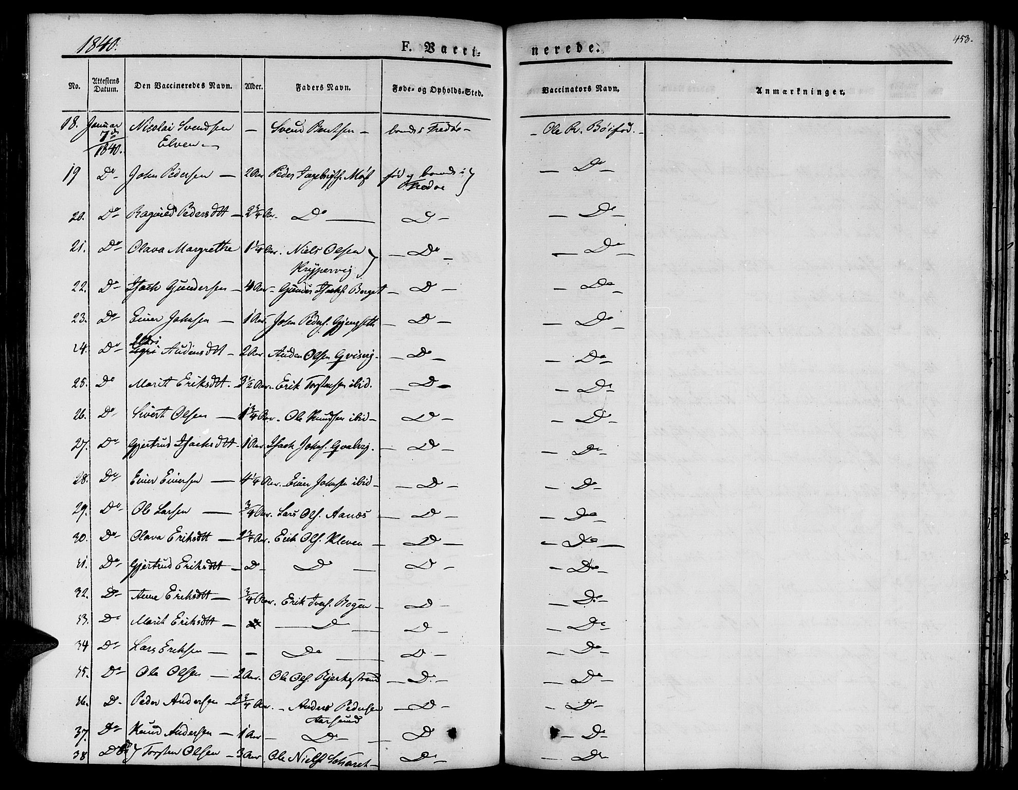 Ministerialprotokoller, klokkerbøker og fødselsregistre - Møre og Romsdal, AV/SAT-A-1454/572/L0843: Parish register (official) no. 572A06, 1832-1842, p. 453