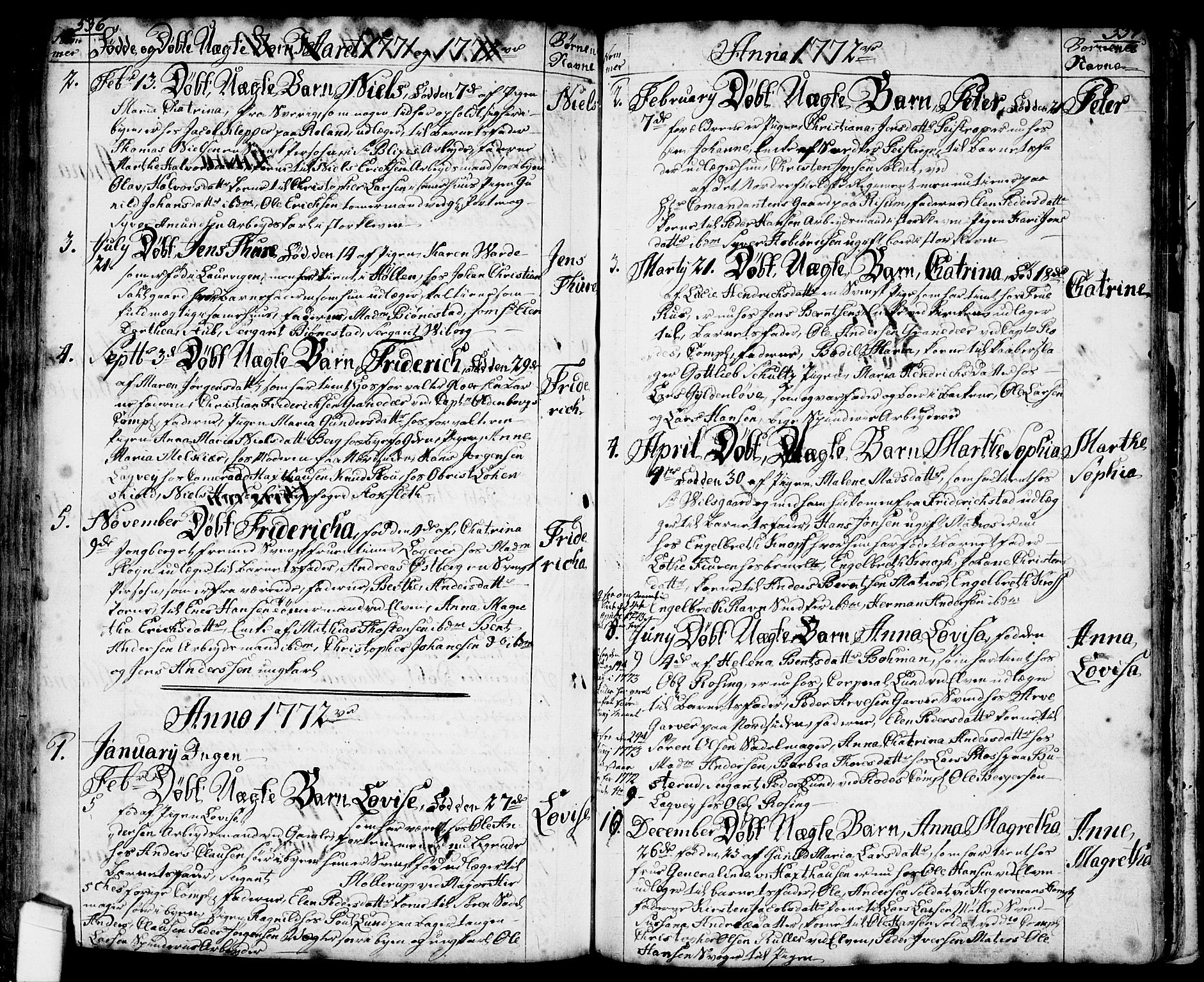 Halden prestekontor Kirkebøker, SAO/A-10909/F/Fa/L0001: Parish register (official) no. I 1, 1758-1791, p. 536-537
