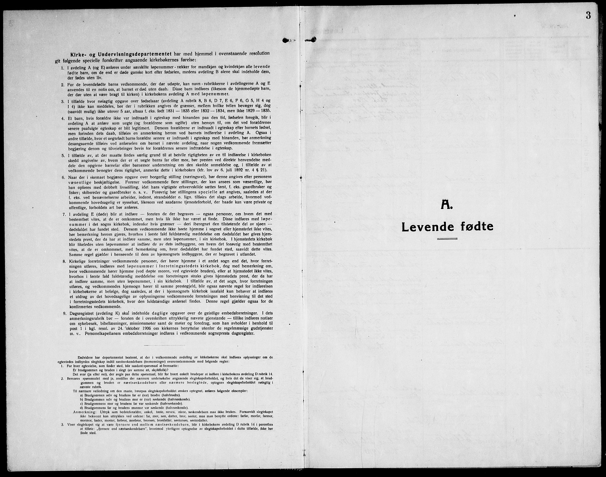 Ministerialprotokoller, klokkerbøker og fødselsregistre - Sør-Trøndelag, SAT/A-1456/651/L0648: Parish register (copy) no. 651C02, 1915-1945, p. 3