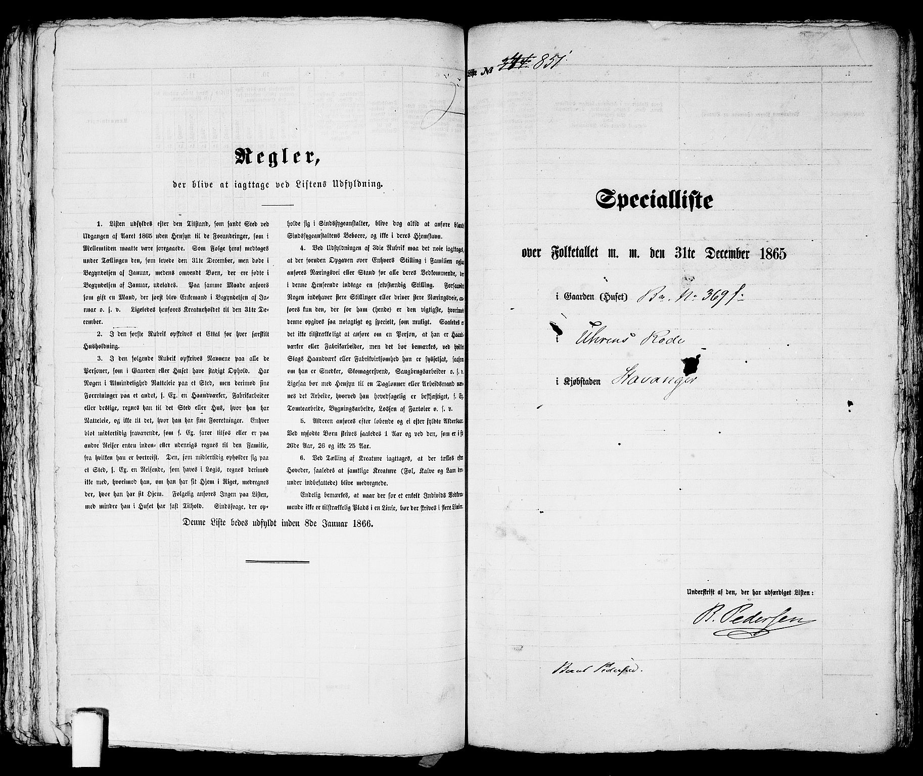 RA, 1865 census for Stavanger, 1865, p. 1735