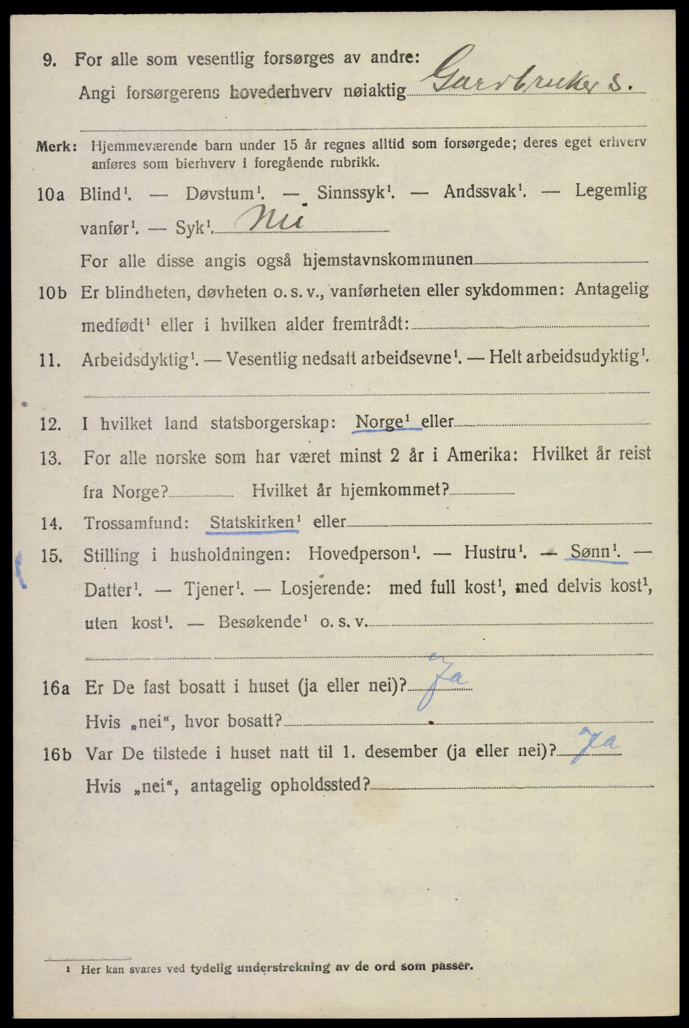 SAKO, 1920 census for Holla, 1920, p. 5304