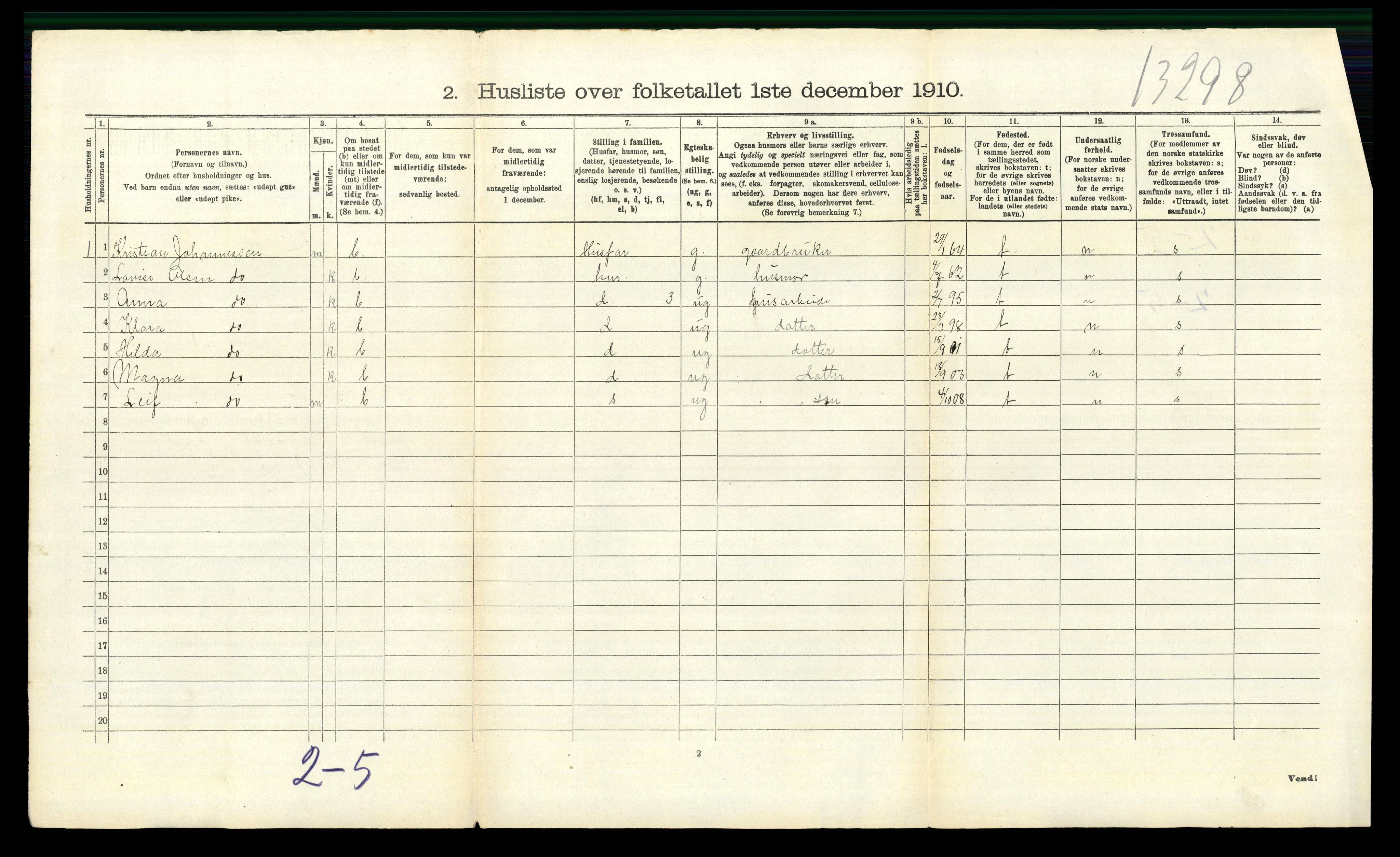 RA, 1910 census for Rakkestad, 1910, p. 390