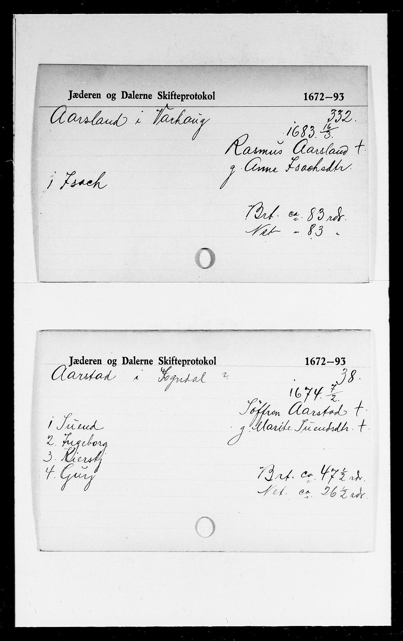 Jæren og Dalane sorenskriveri, AV/SAST-A-100306/5, 1672-1693, p. 18