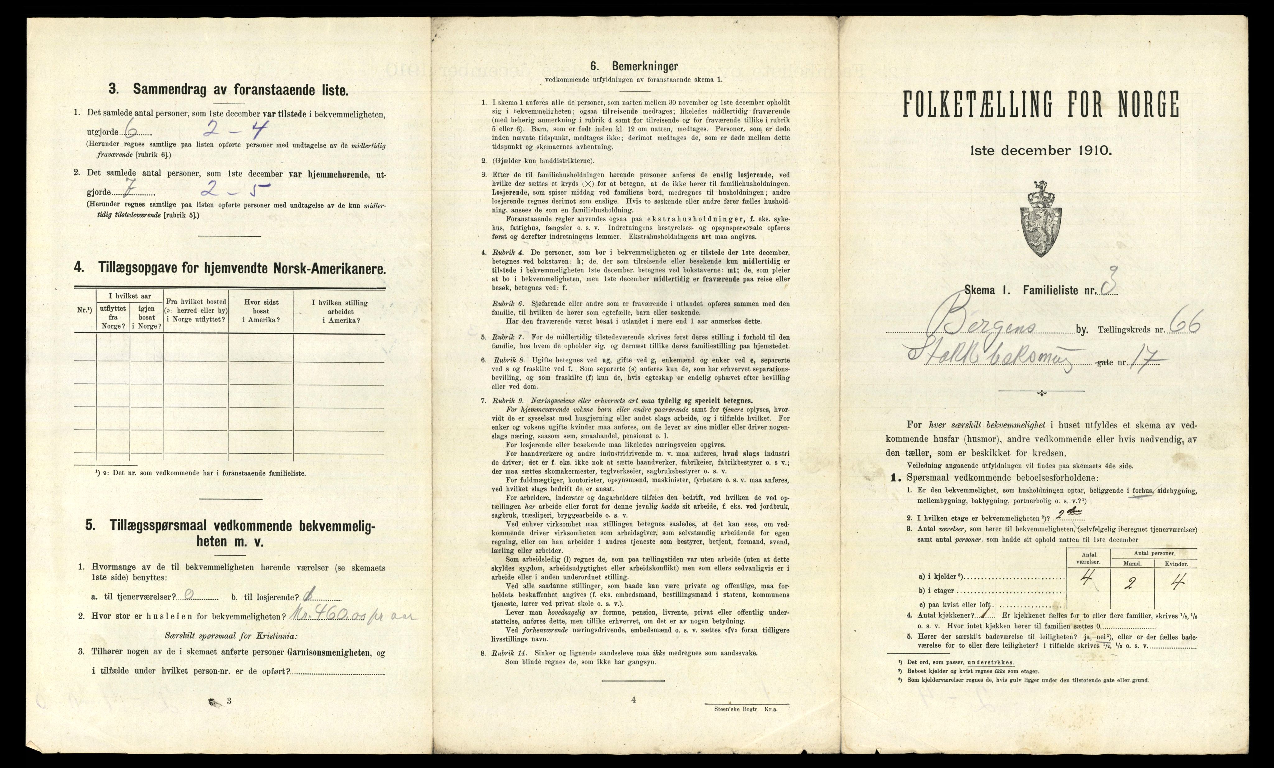 RA, 1910 census for Bergen, 1910, p. 22881