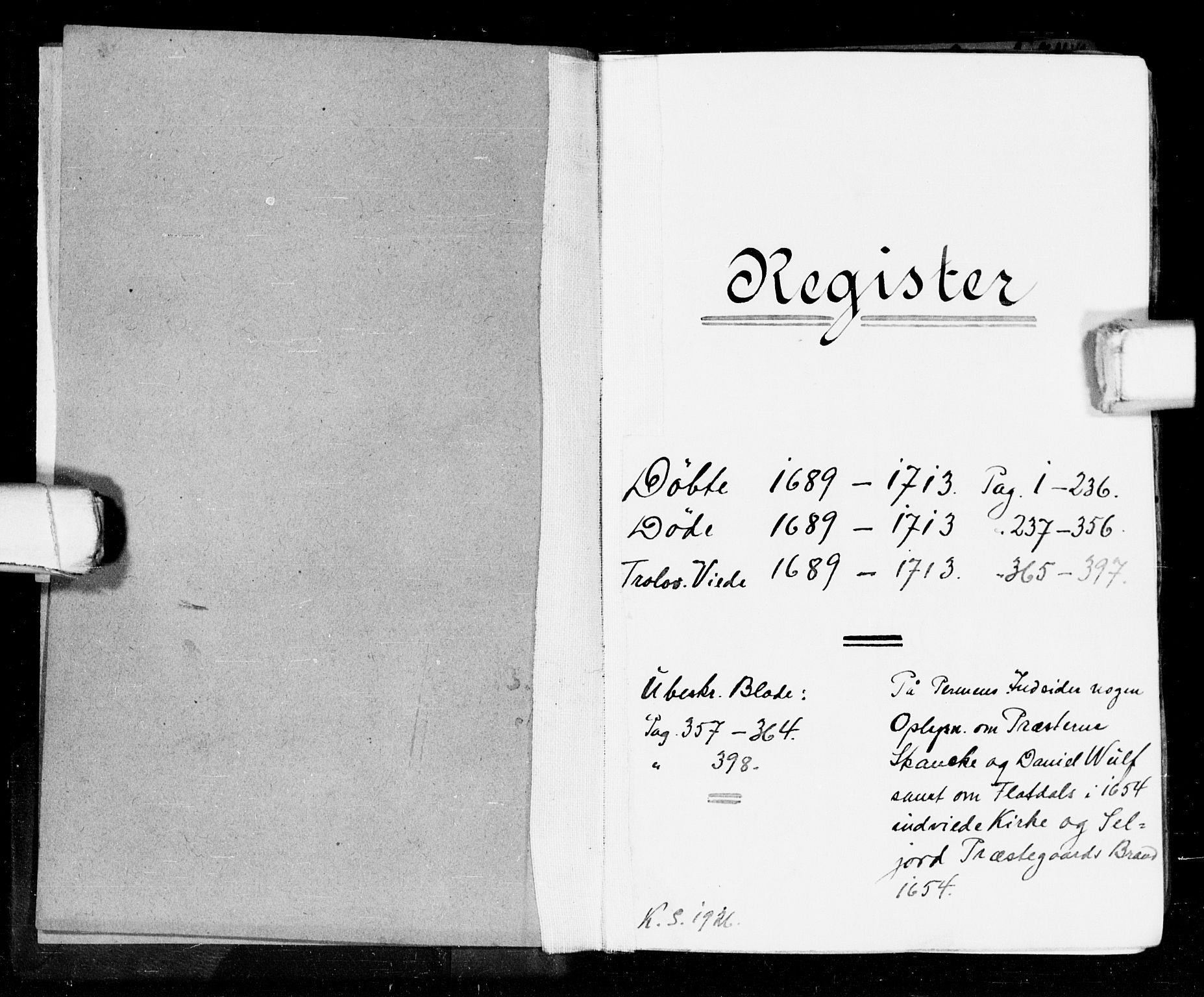 Seljord kirkebøker, SAKO/A-20/F/Fa/L0002: Parish register (official) no. I 2, 1689-1713