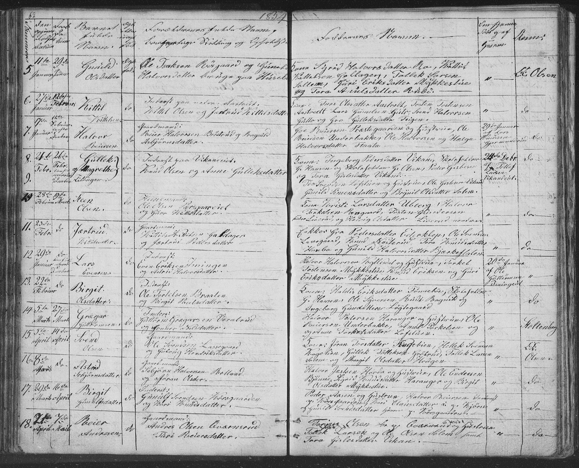 Nore kirkebøker, AV/SAKO-A-238/F/Fc/L0002: Parish register (official) no. III 2, 1836-1861, p. 62