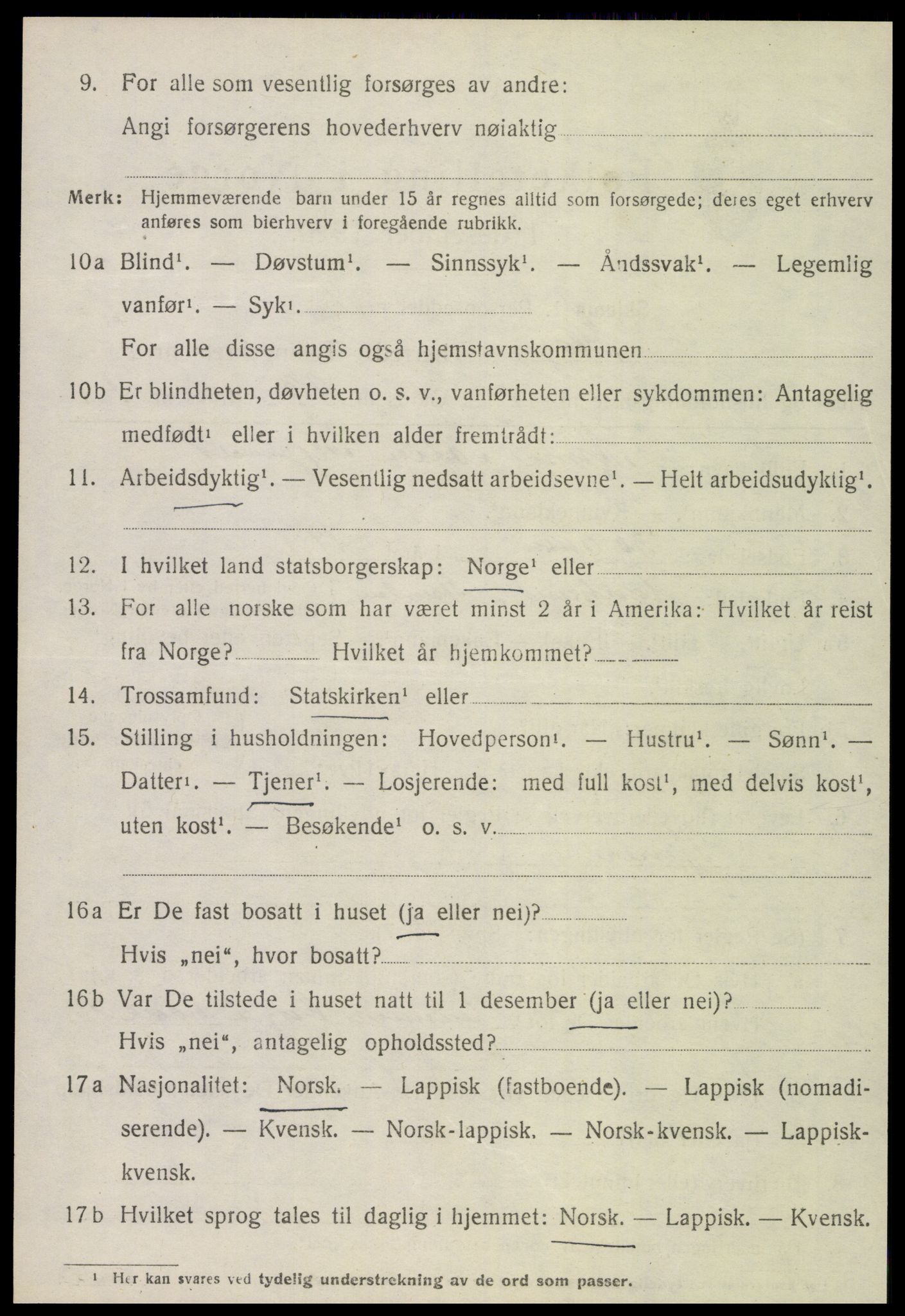 SAT, 1920 census for Skogn, 1920, p. 3034