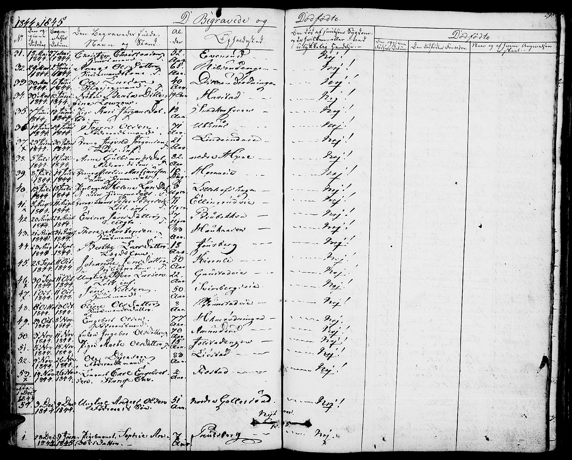 Romedal prestekontor, SAH/PREST-004/K/L0003: Parish register (official) no. 3, 1829-1846, p. 295