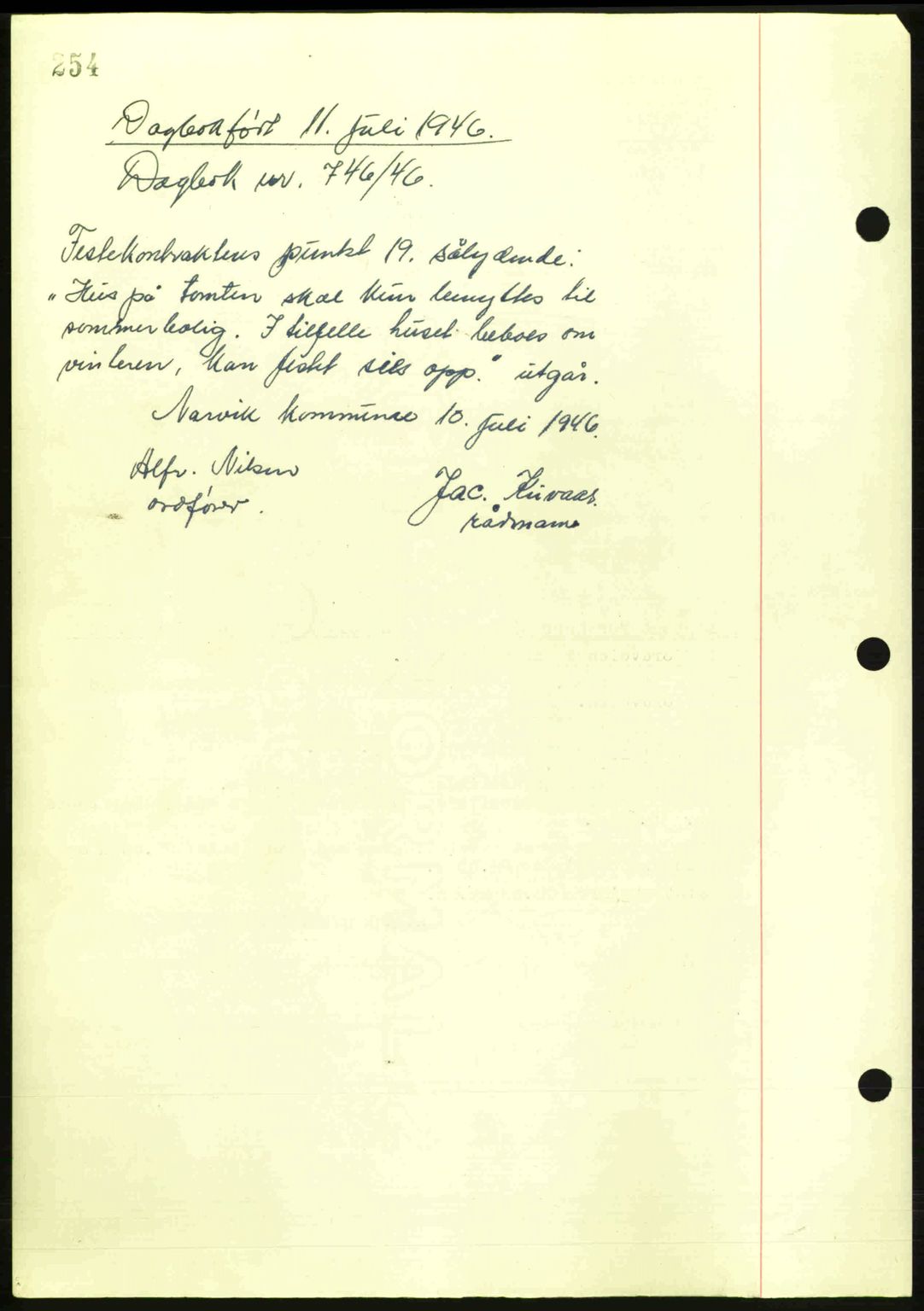 Steigen og Ofoten sorenskriveri, AV/SAT-A-0030/1/2/2C: Mortgage book no. A9-12, 1942-1946, Diary no: : 2017/1942