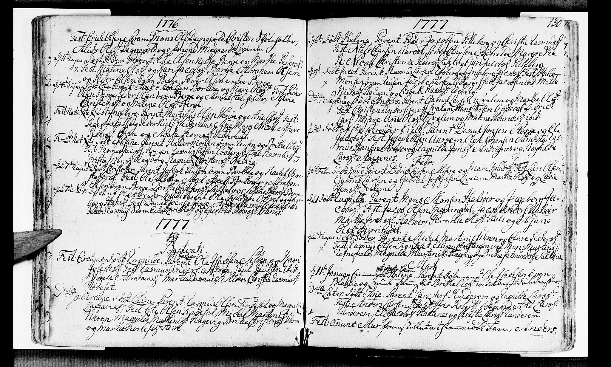 Selje sokneprestembete, SAB/A-99938/H/Ha/Haa/Haaa: Parish register (official) no. A 5, 1760-1782, p. 130