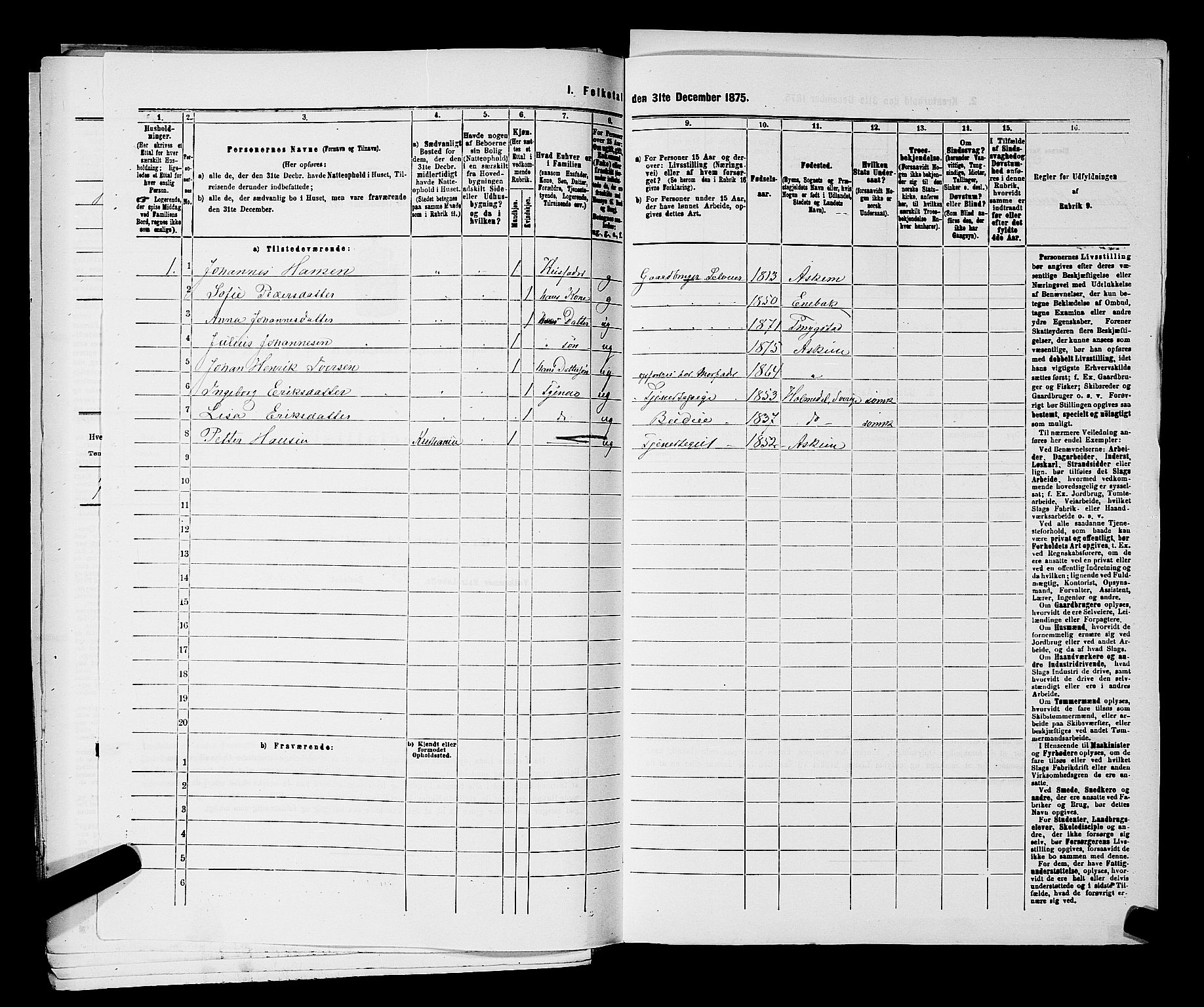 RA, 1875 census for 0124P Askim, 1875, p. 360