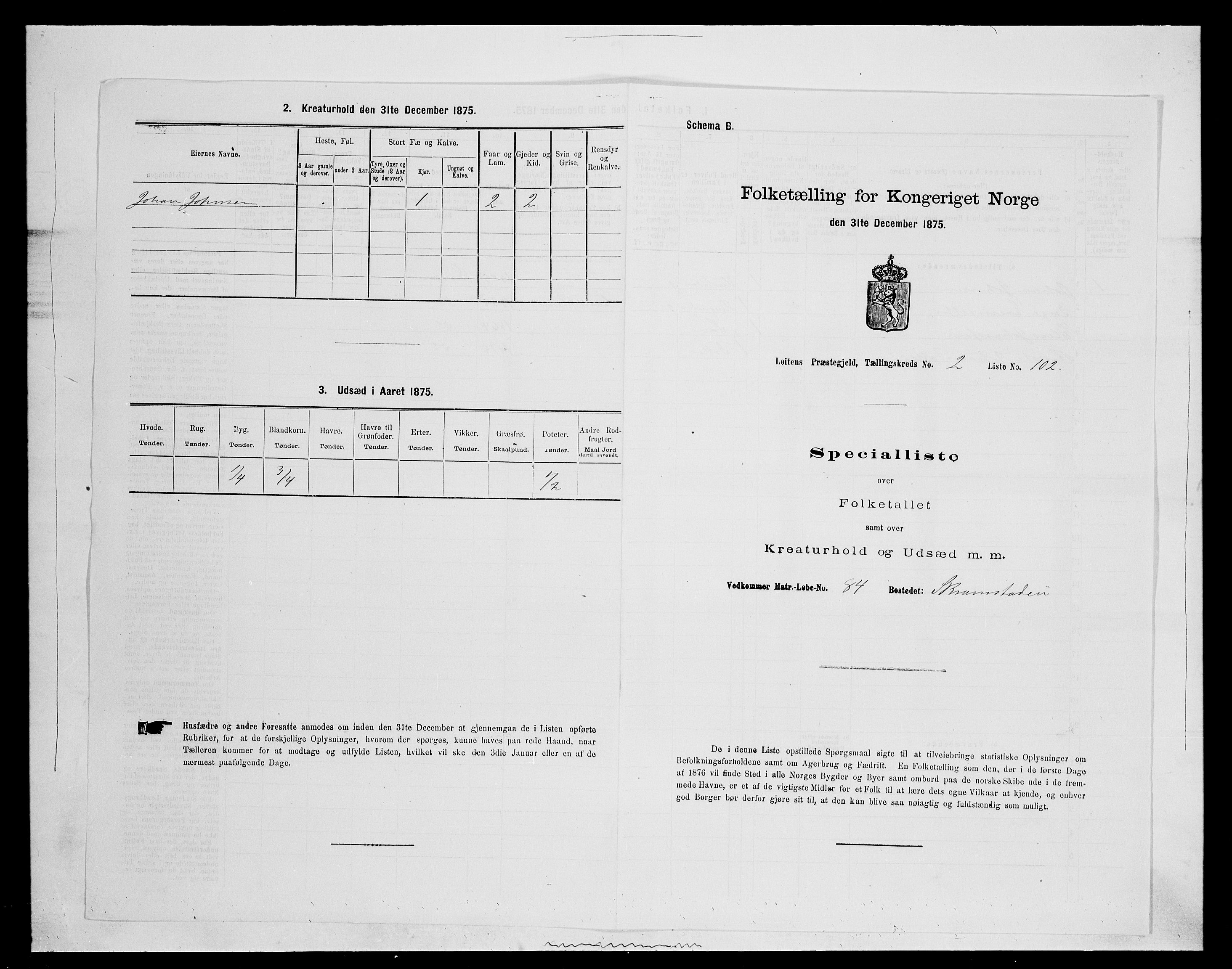 SAH, 1875 census for 0415P Løten, 1875, p. 635