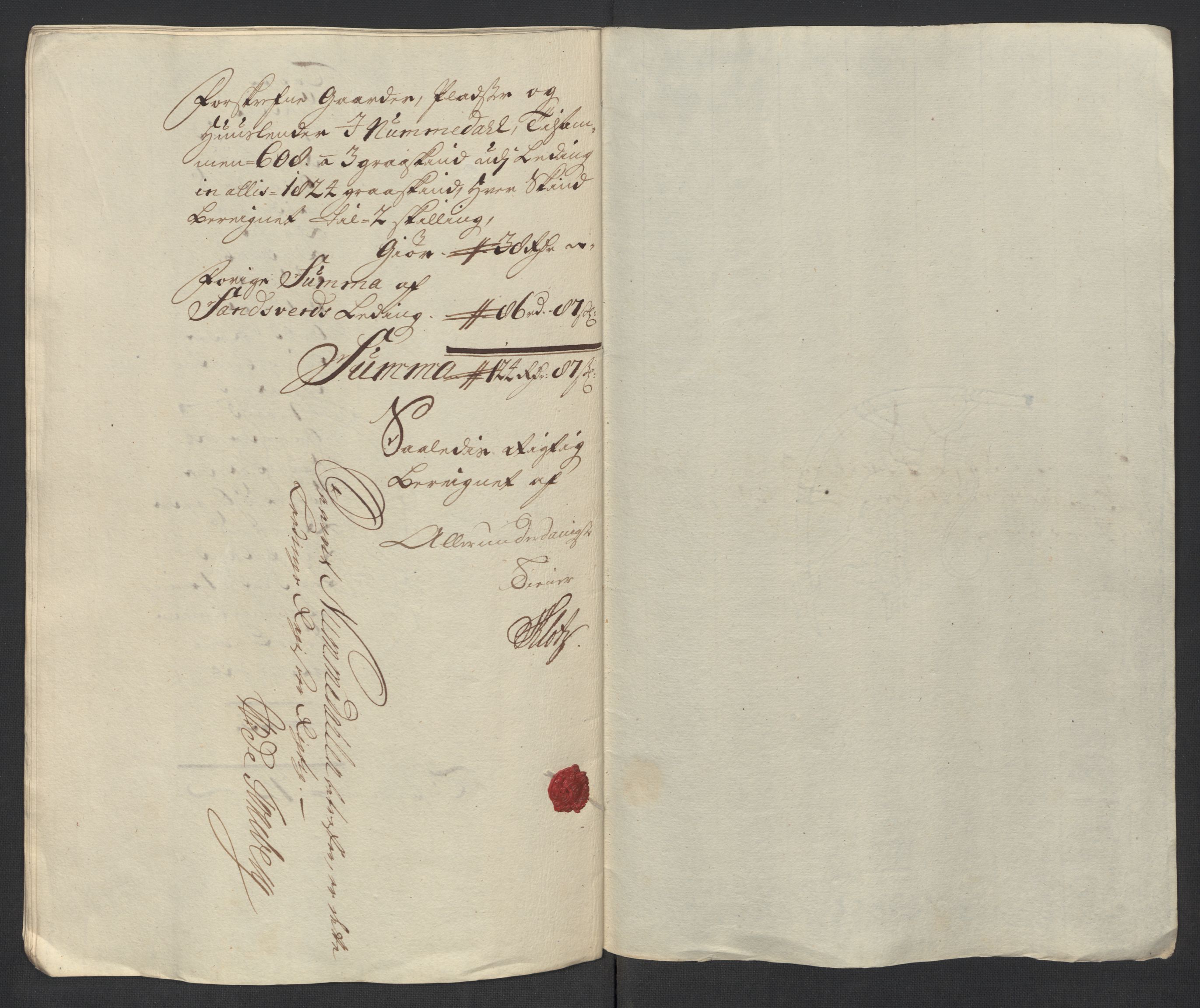 Rentekammeret inntil 1814, Reviderte regnskaper, Fogderegnskap, RA/EA-4092/R24/L1592: Fogderegnskap Numedal og Sandsvær, 1716, p. 260