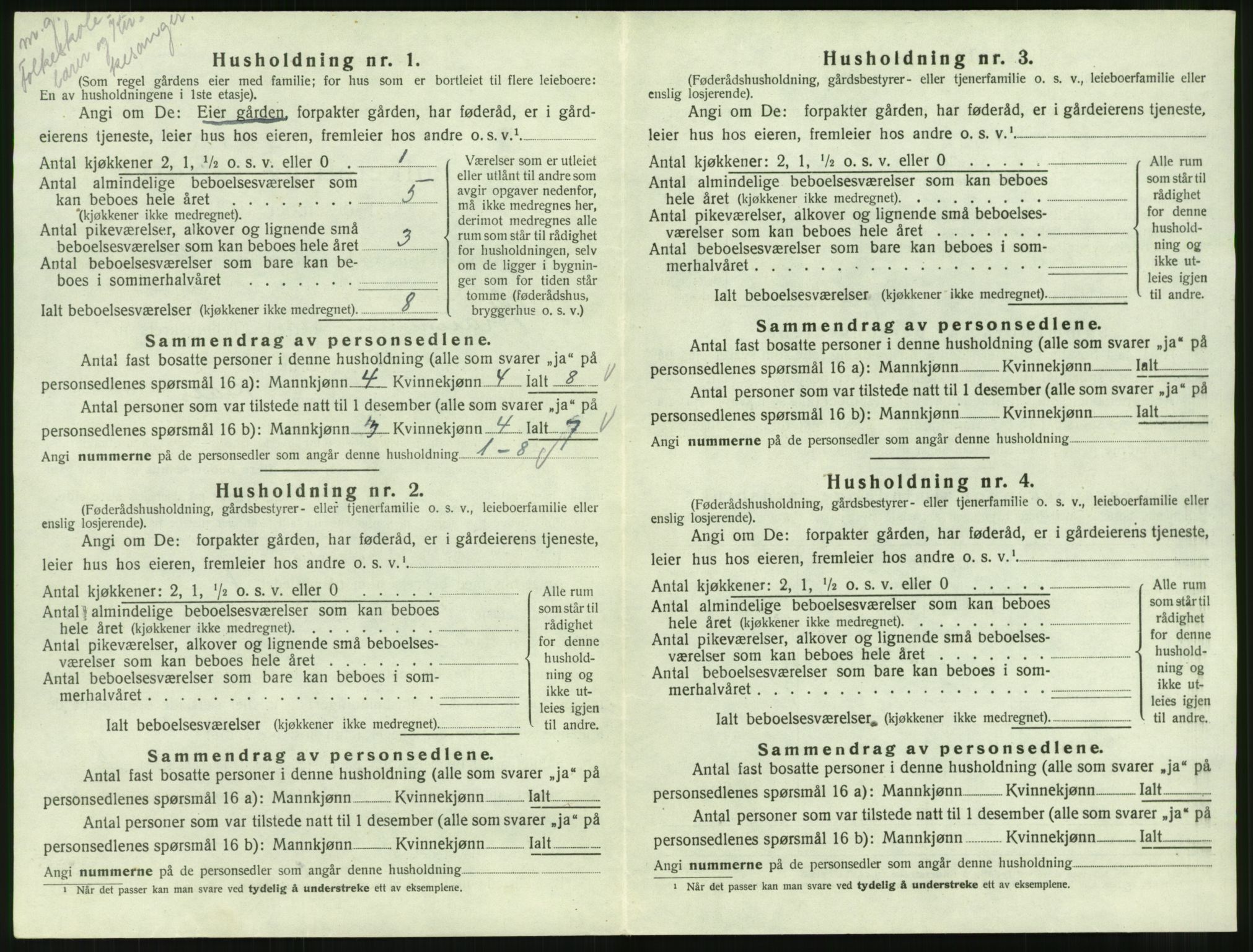 SAT, 1920 census for Straumsnes, 1920, p. 382