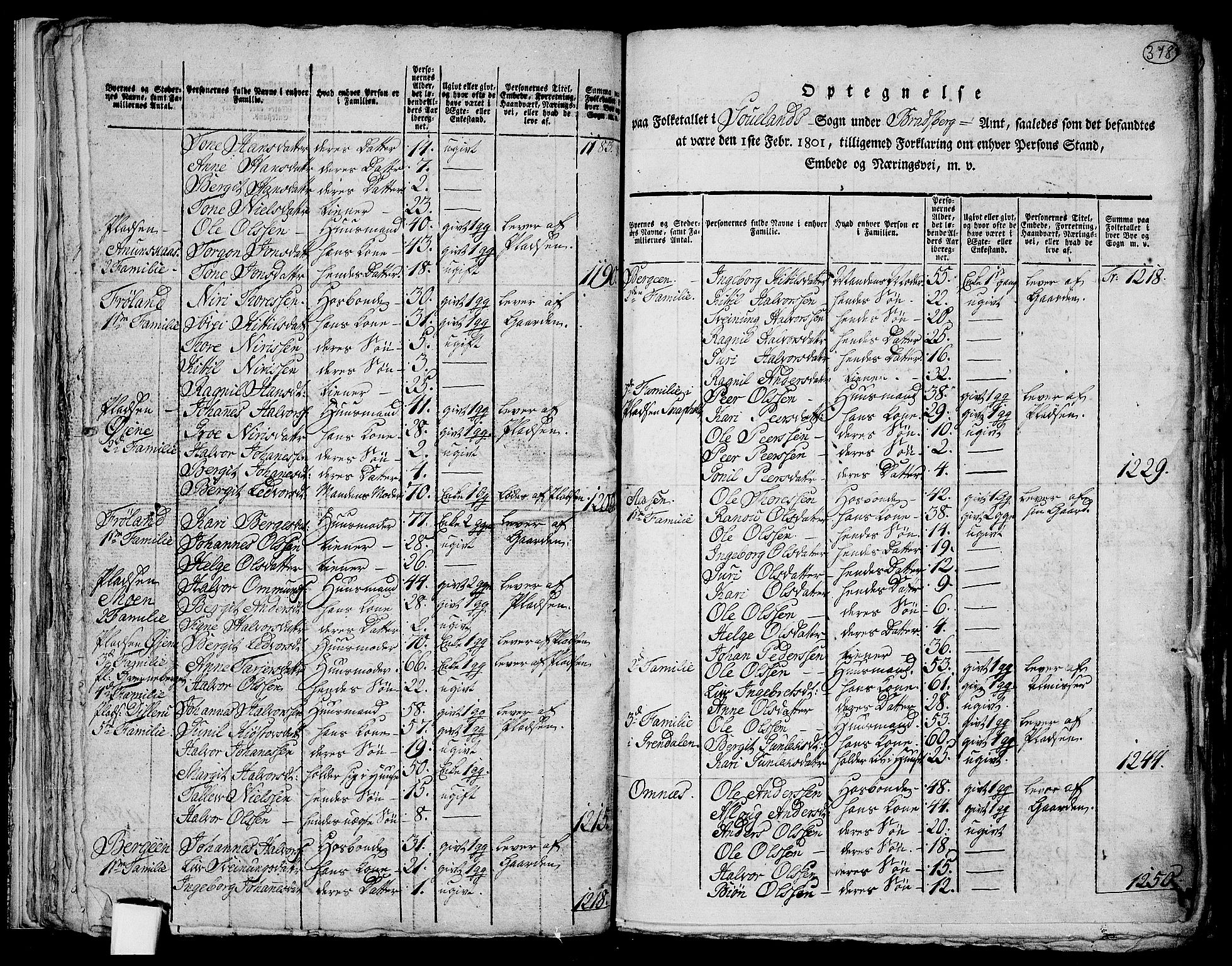 RA, 1801 census for 0827P Hjartdal, 1801, p. 377b-378a