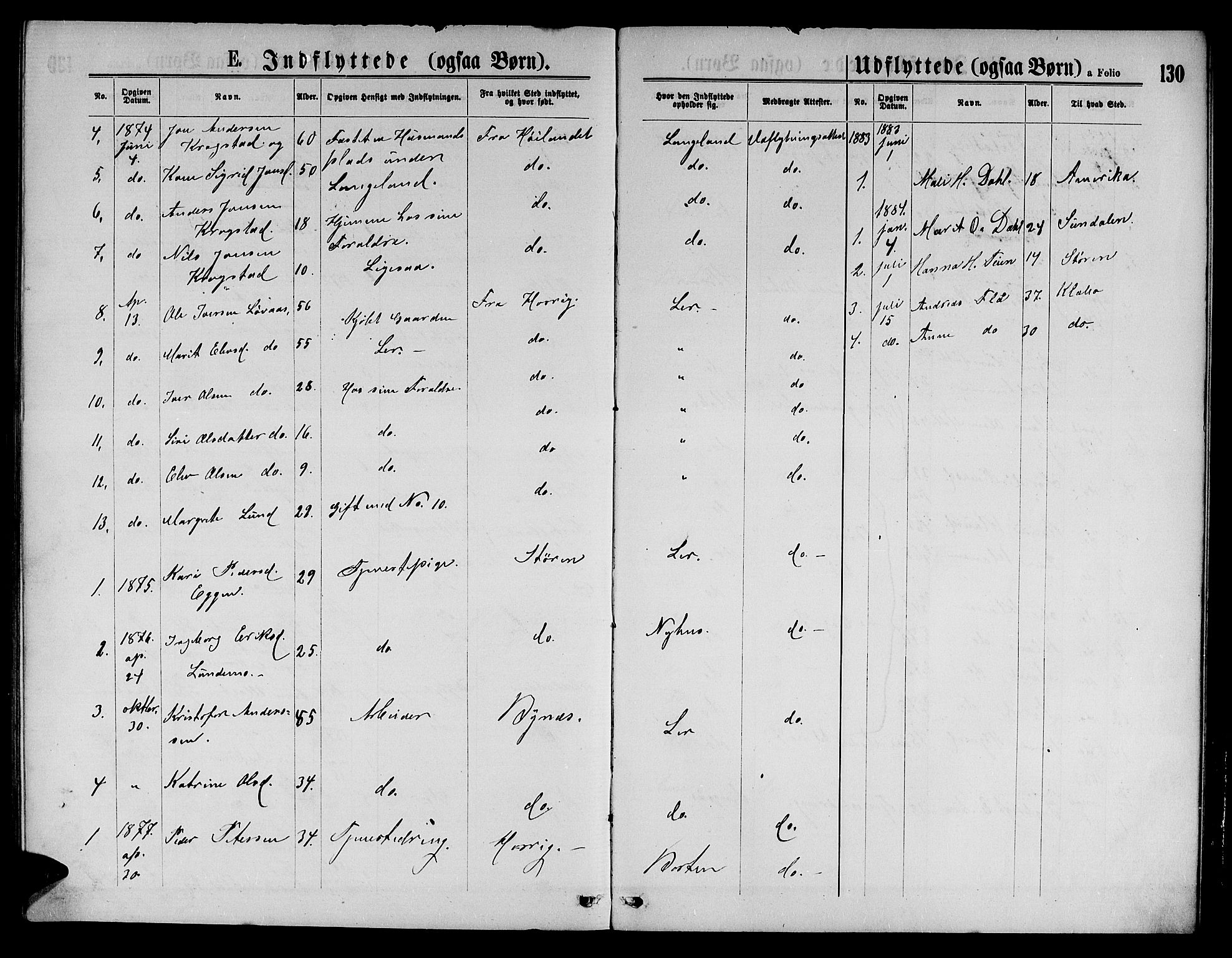 Ministerialprotokoller, klokkerbøker og fødselsregistre - Sør-Trøndelag, AV/SAT-A-1456/693/L1122: Parish register (copy) no. 693C03, 1870-1886, p. 130